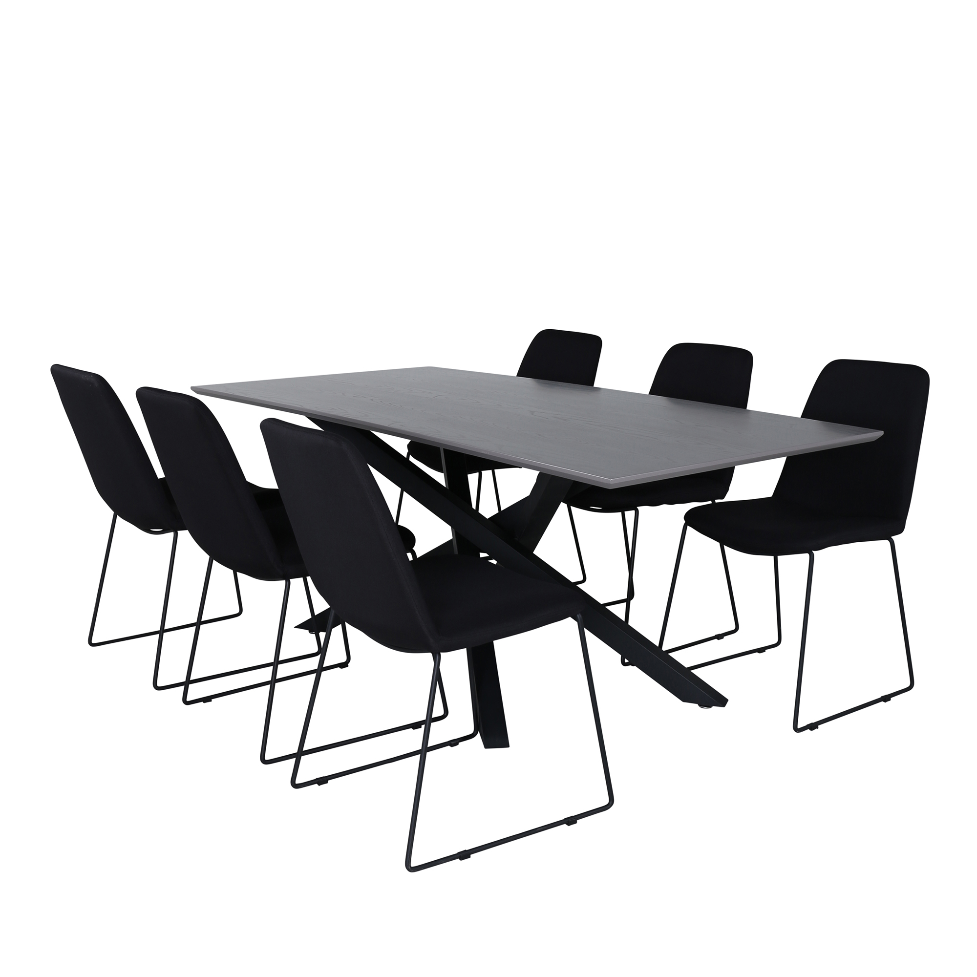 Spisegruppe Venture Home Piata med 6 Muscot Stoler