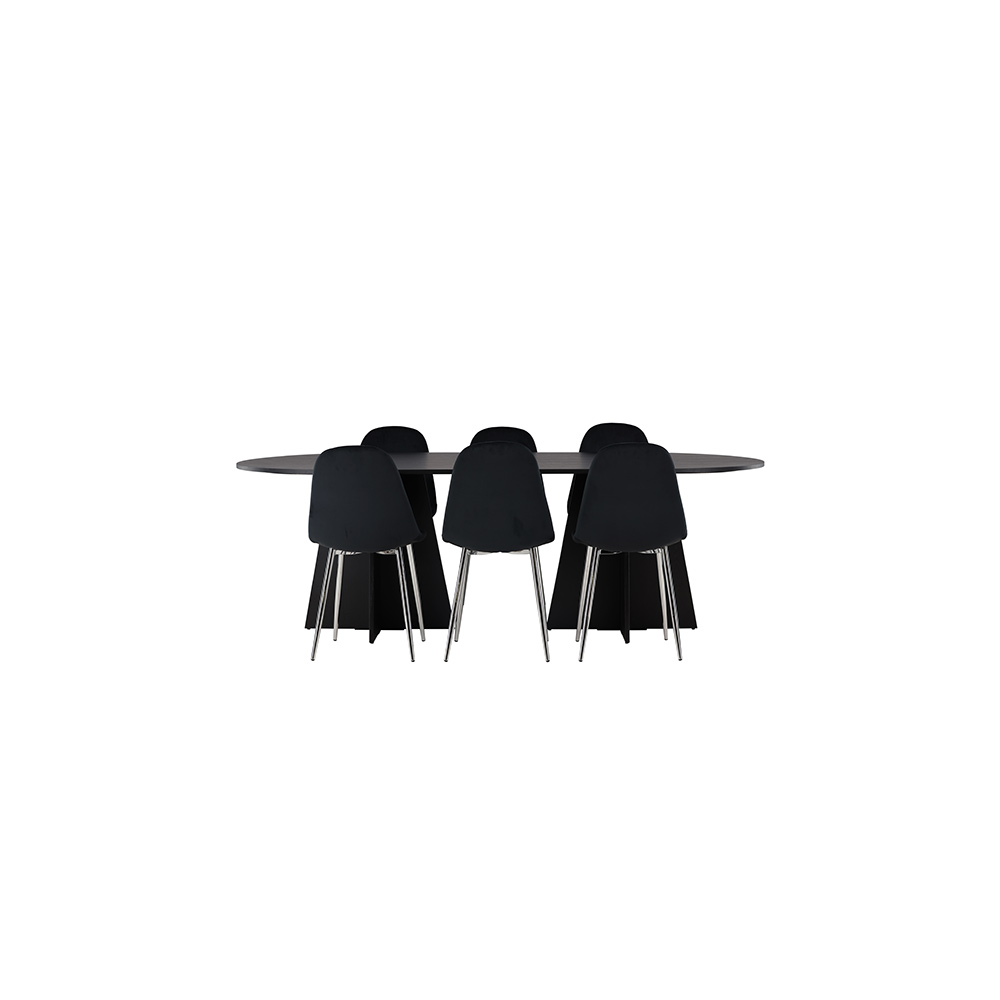 Spisegruppe Venture Home Bootcut med 6 stk Polar Stoler
