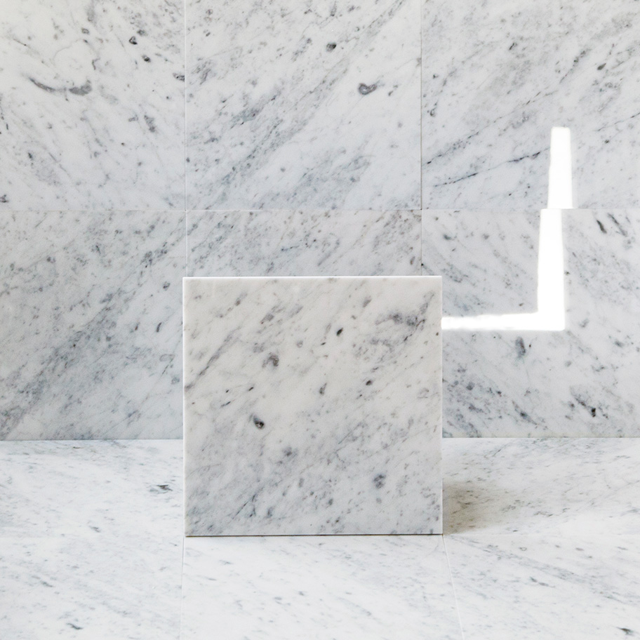 Marmor Arredo Carrara C Polert Hvit 15x15 cm