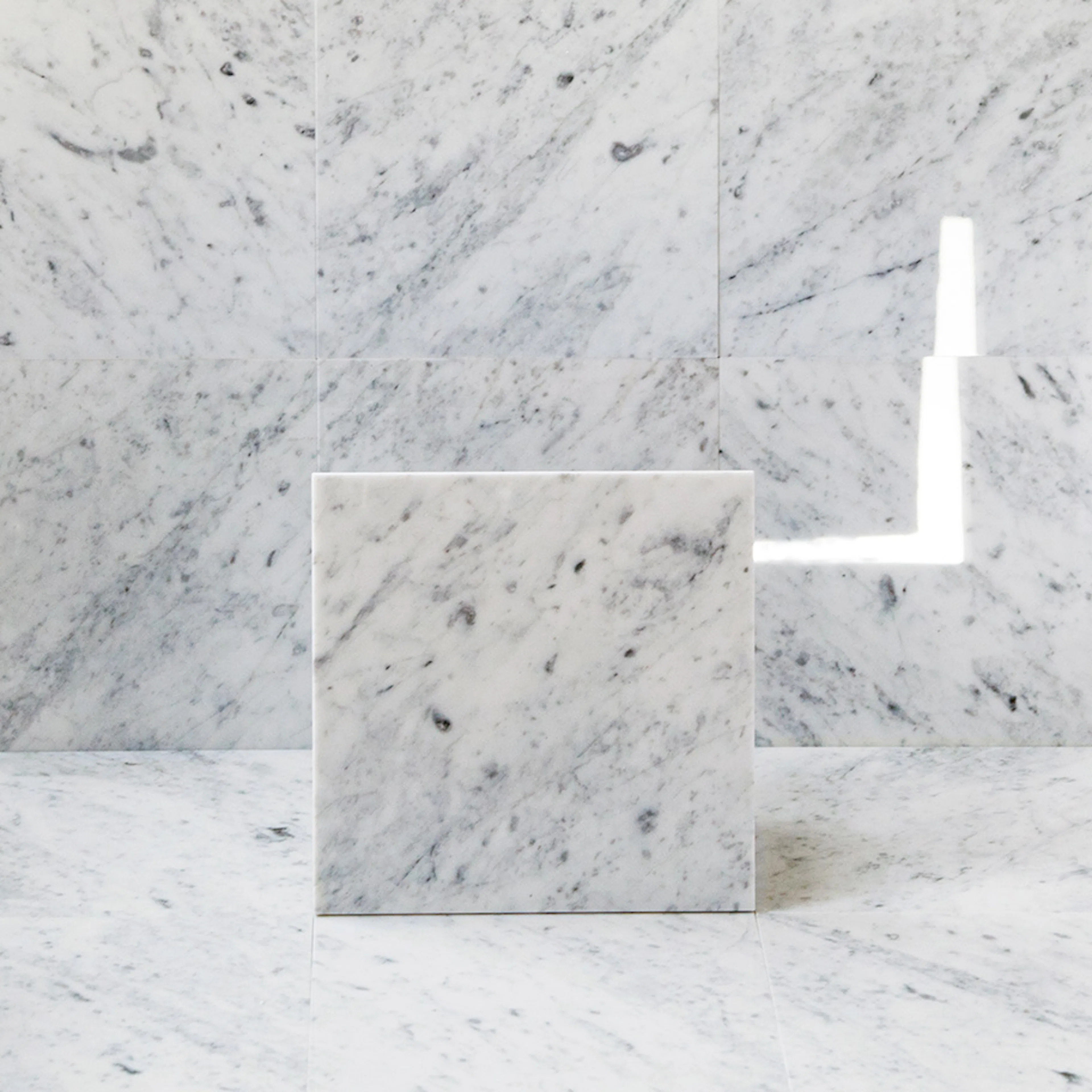 Marmor Arredo Carrara C Polert Hvit 15x15 cm