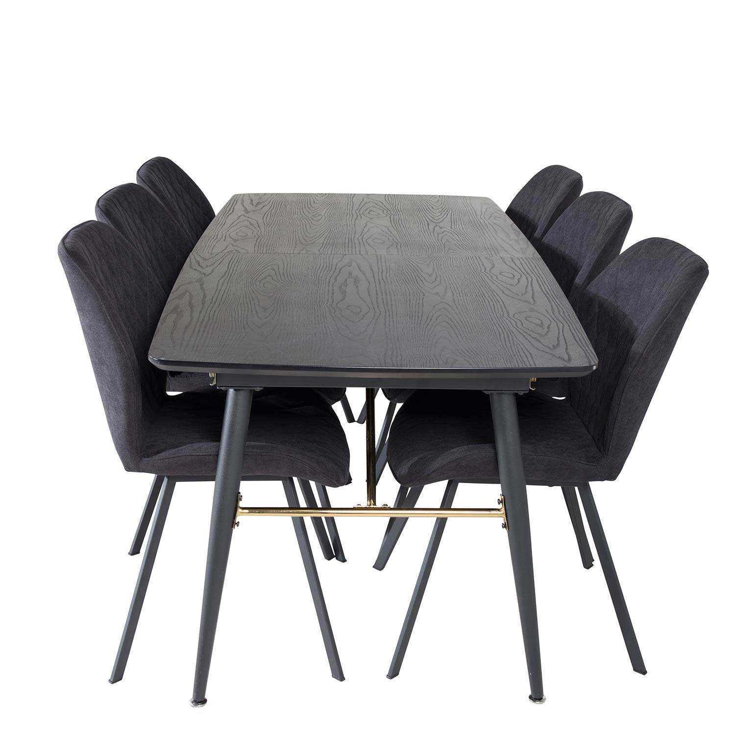 Spisegruppe Venture Home Gold med 6 Gemma Stoler