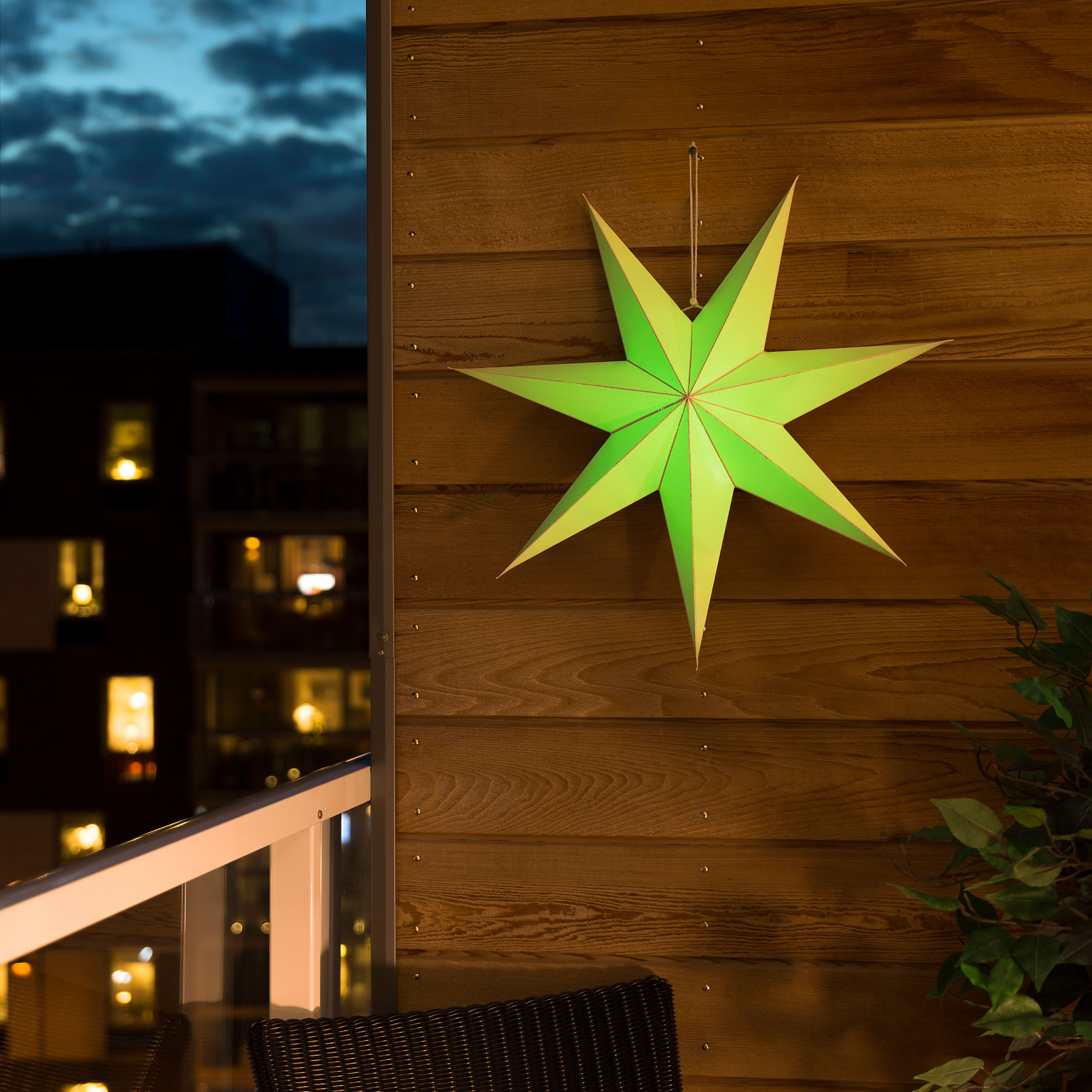 Adventsstjerne Gnosjö Konstsmide Selvlysende Plast