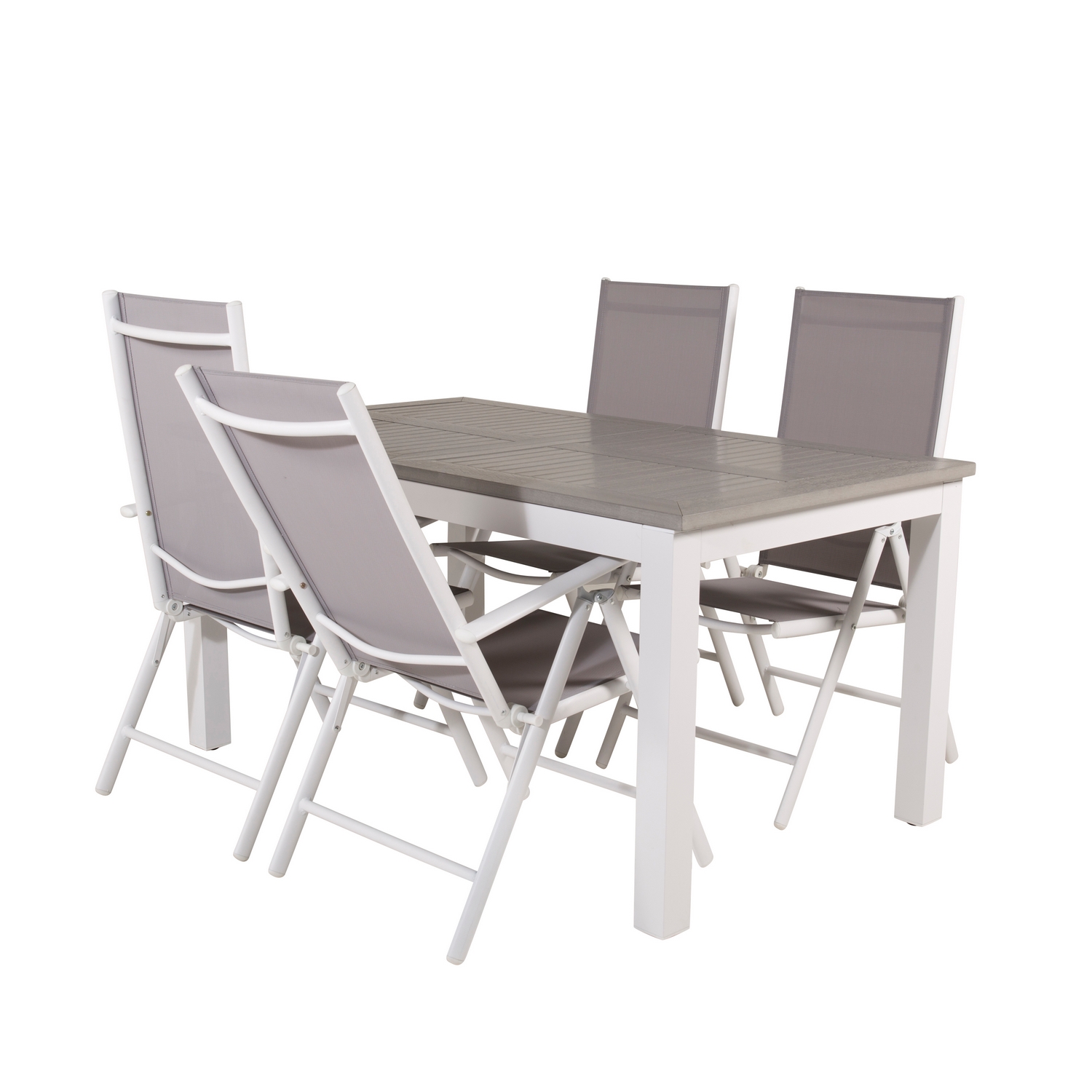 Spisegruppe Venture Home Aleyna 152/210 med 4 Bront Stoler