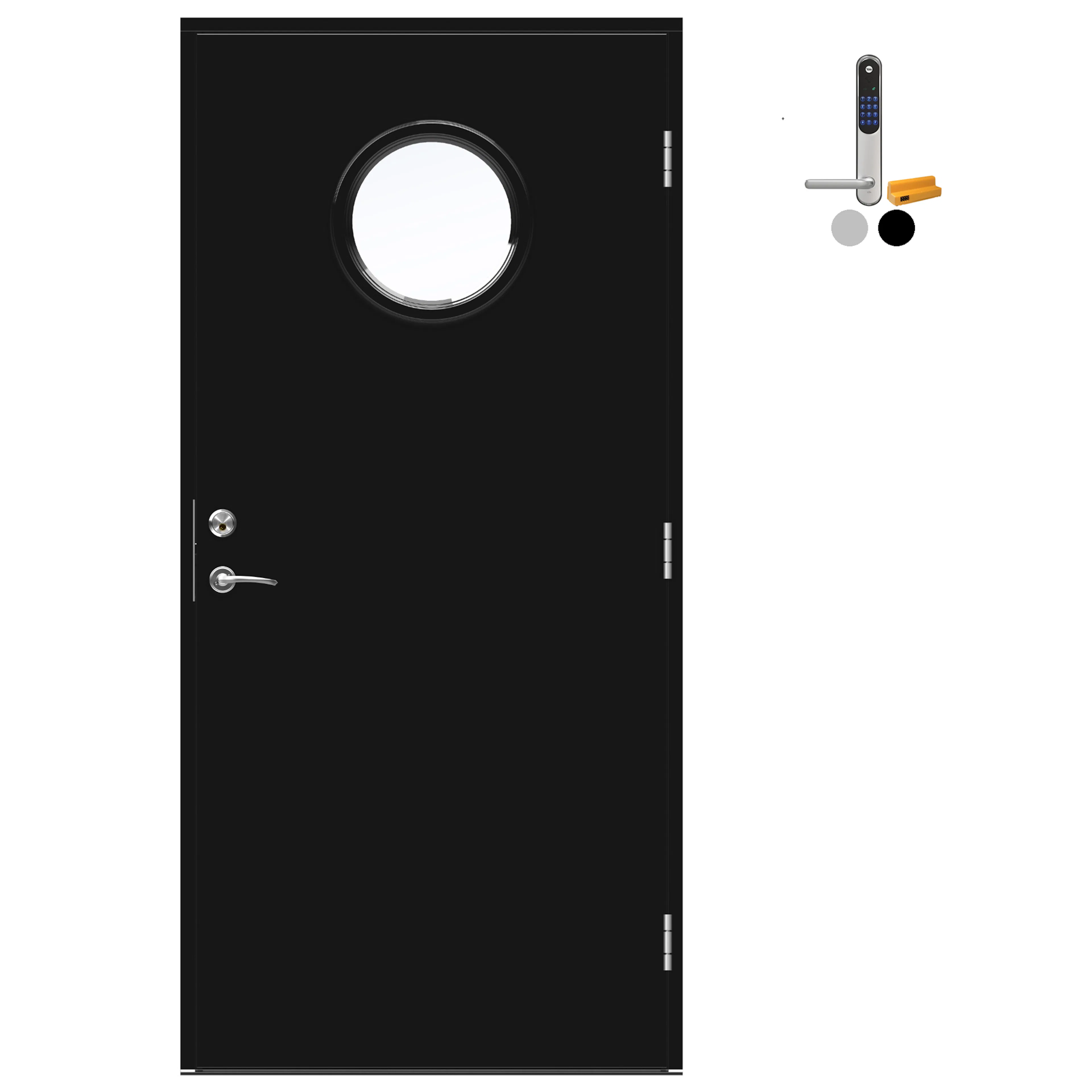 Ytterdør Swedoor Advance-Line Nordic Molde med Yale Doorman Classic Home