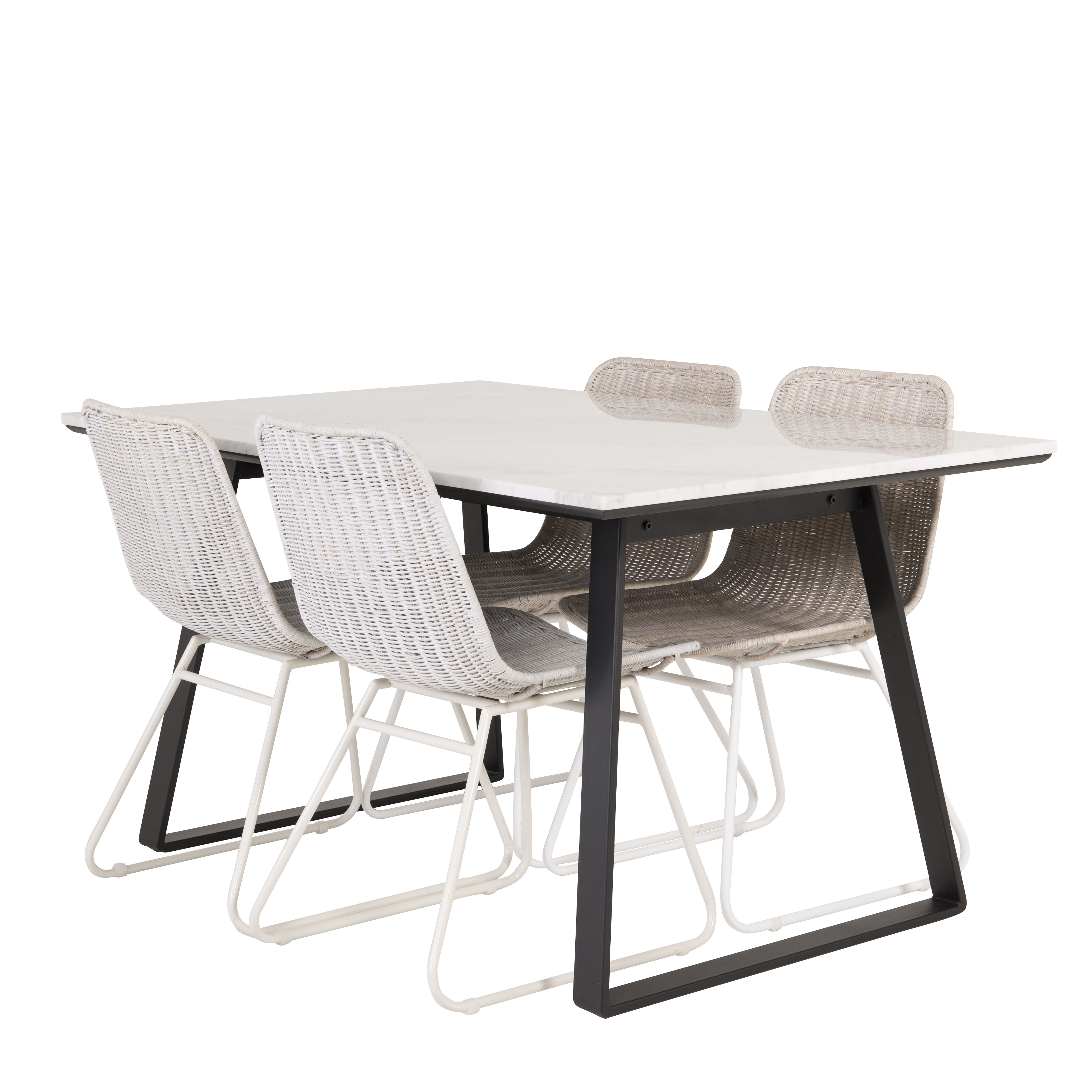 Spisegruppe Venture Home Estelle 140 med 4 Cornelia Stoler