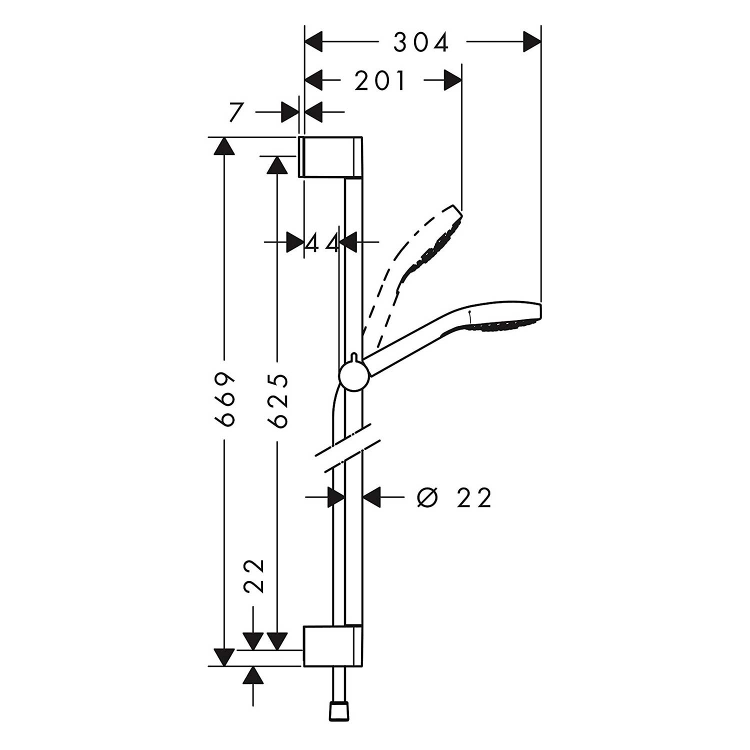 Dusjsett Hansgrohe Croma Select E