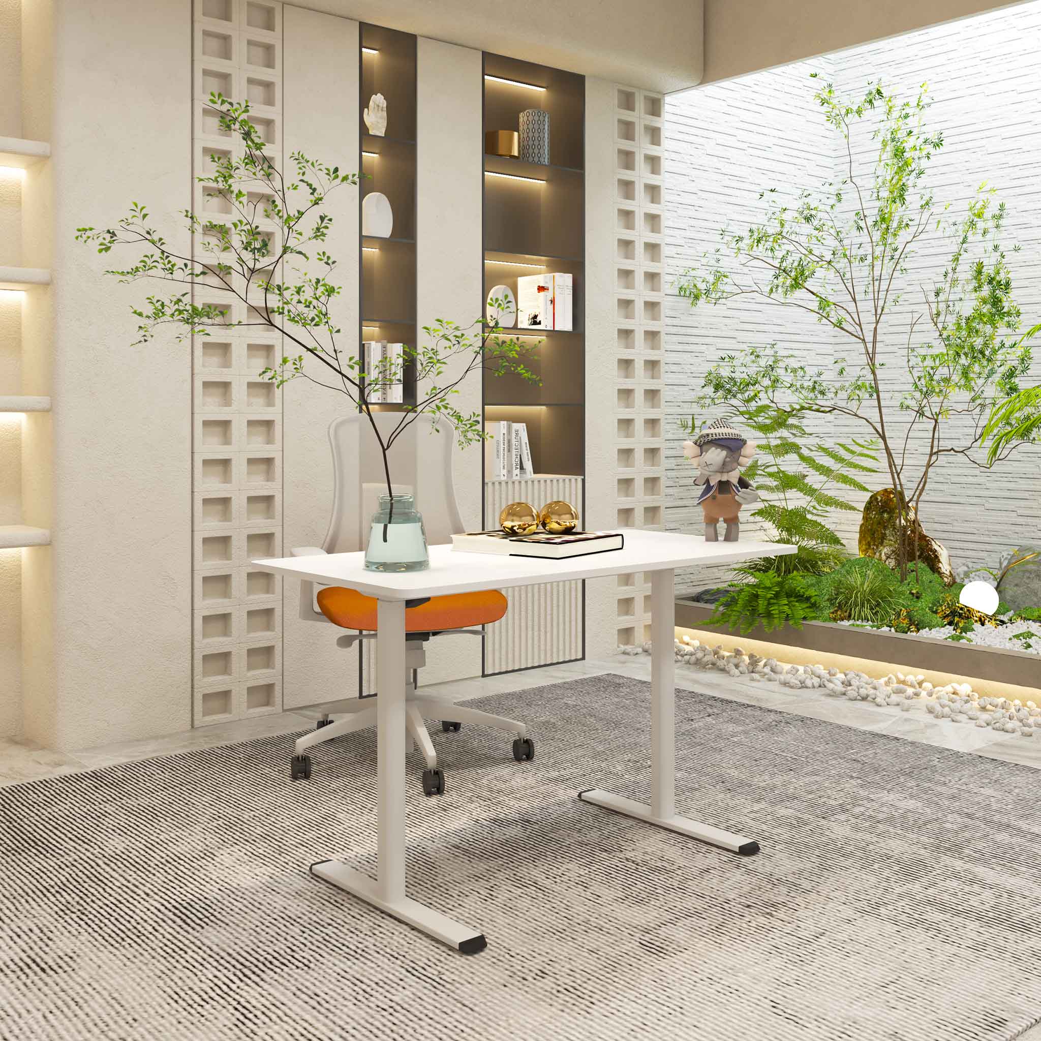 Skrivebord Lykke Hev- og Senkbar Nordic 120x60 cm