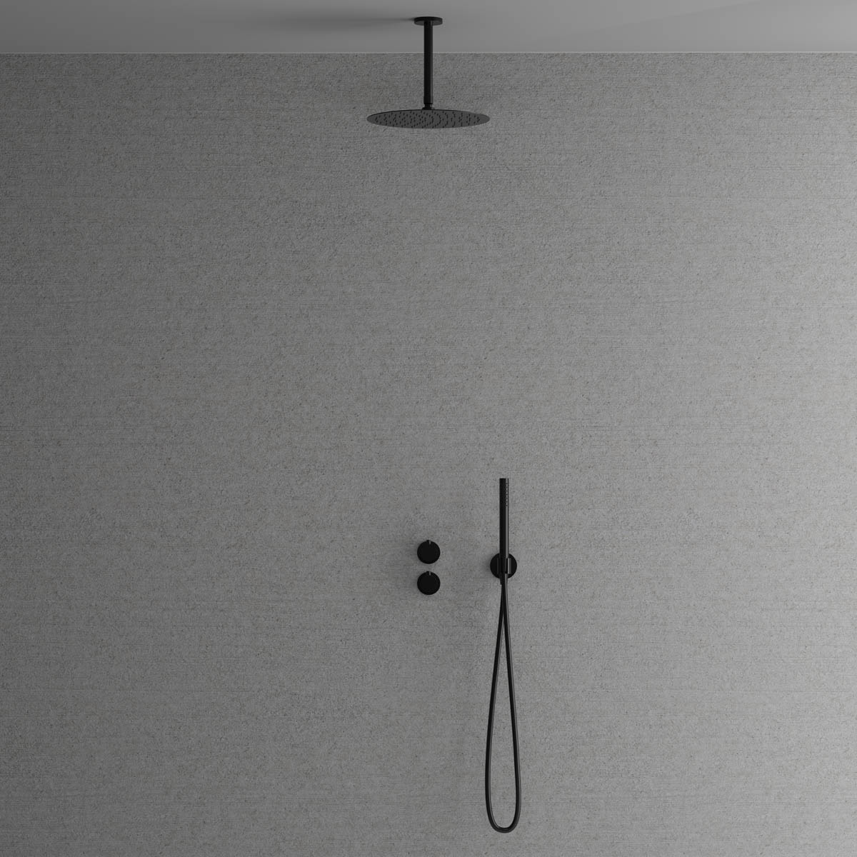 Takduschset Scandtap Steel Harmonized 2Z f&ouml;r Inbyggnad