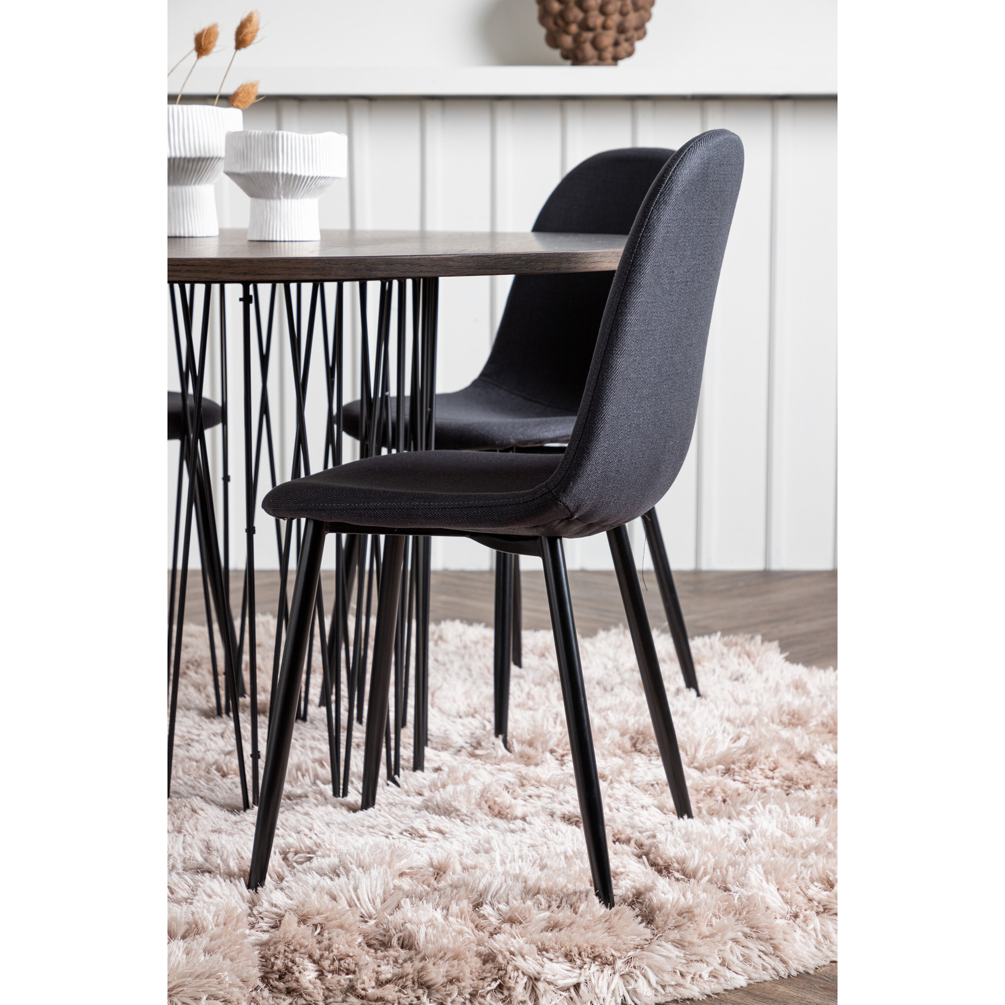Spisegruppe furniture/fashion Stone med 4 Polar Stoler