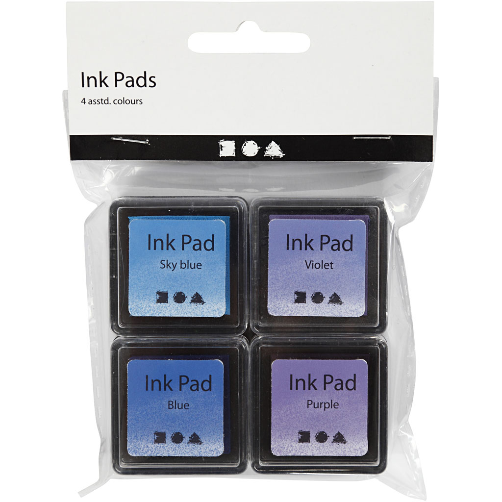 Stempelpute Creativ Company 3,5x3,5 cm 4-Pk