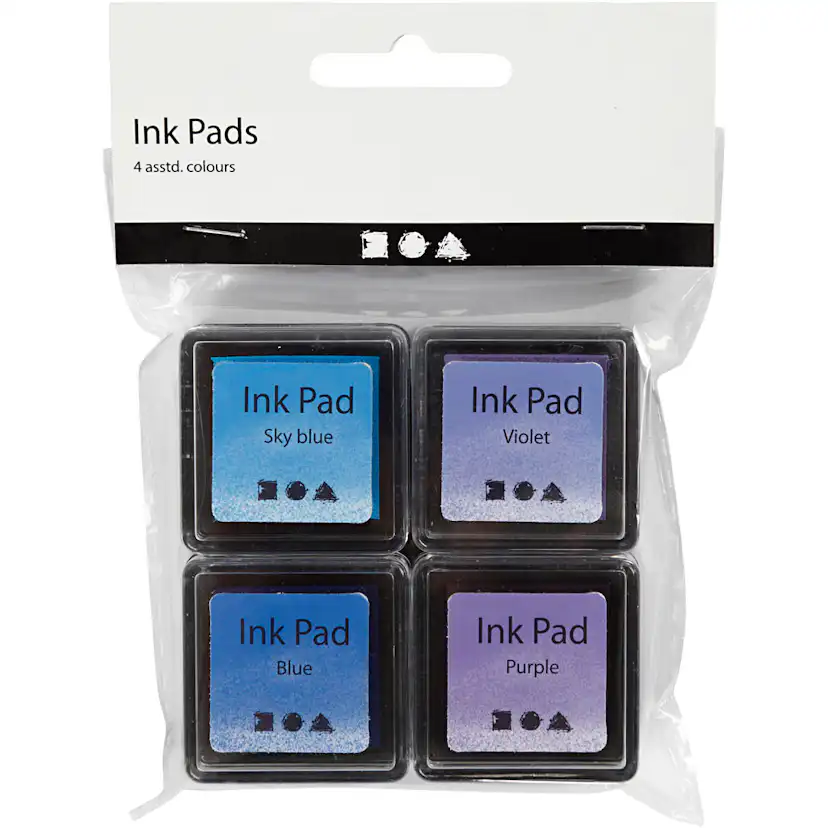 Stempelpute Creativ Company 3,5x3,5 cm 4-Pk