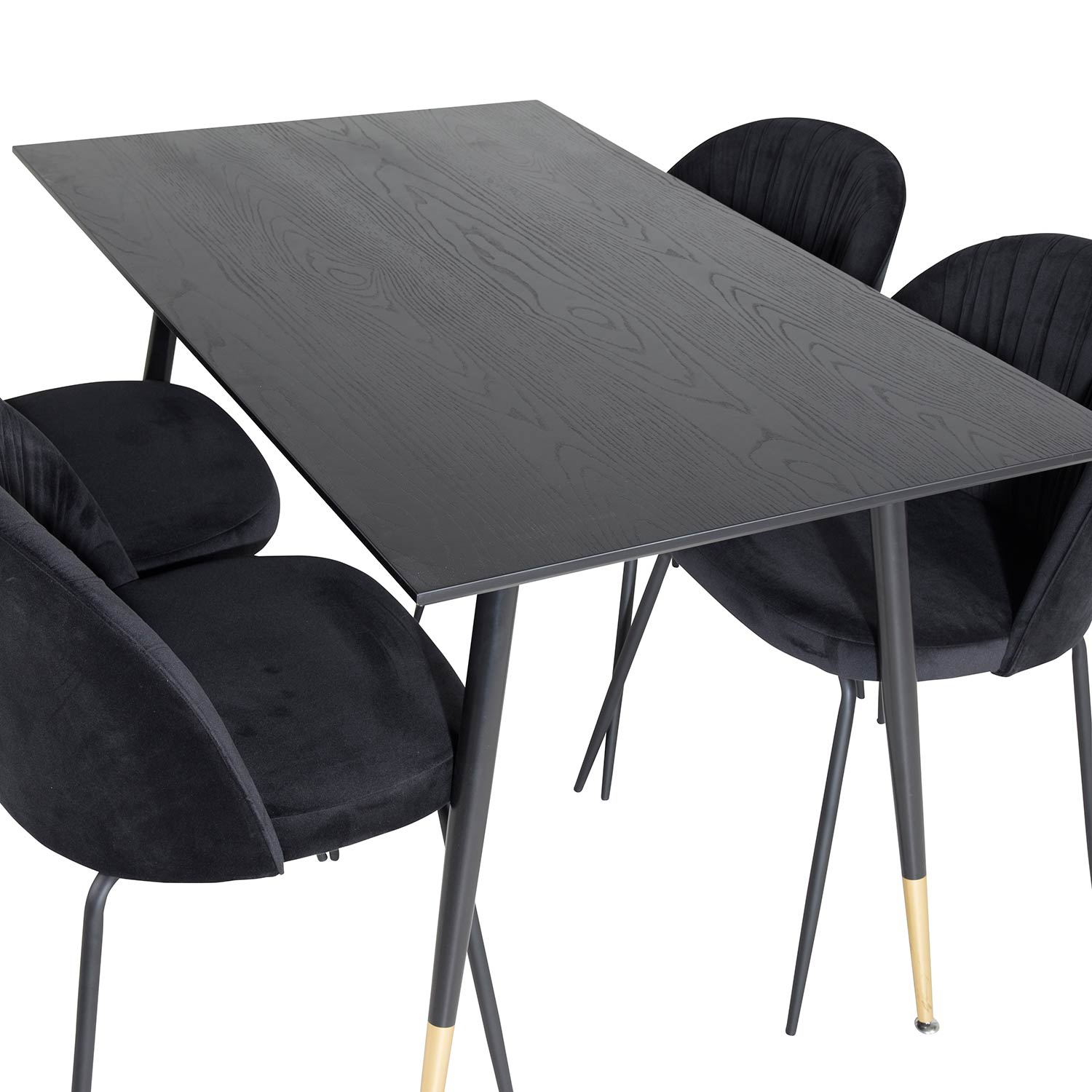 Spisegruppe Venture Home Dipp med 4 Wrinkles Stoler