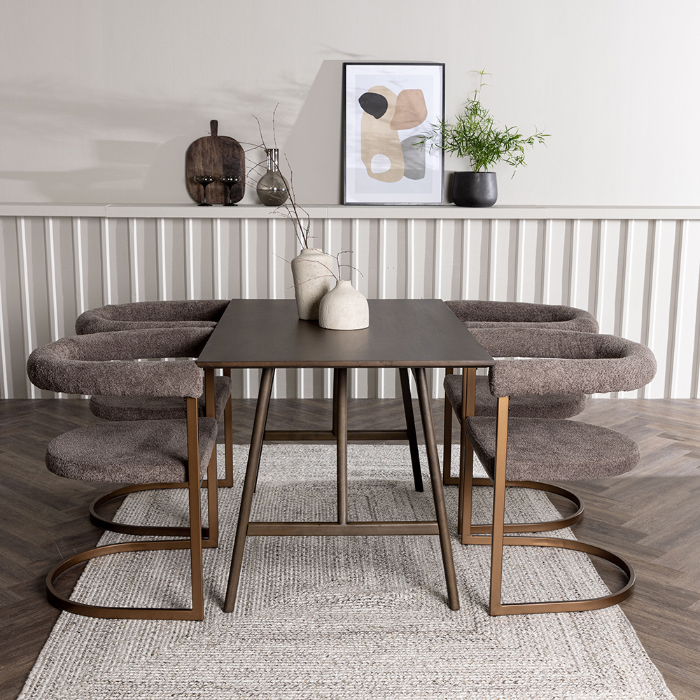 Spisegruppe Venture Home Kaseidon med 4 stk Morning Stoler