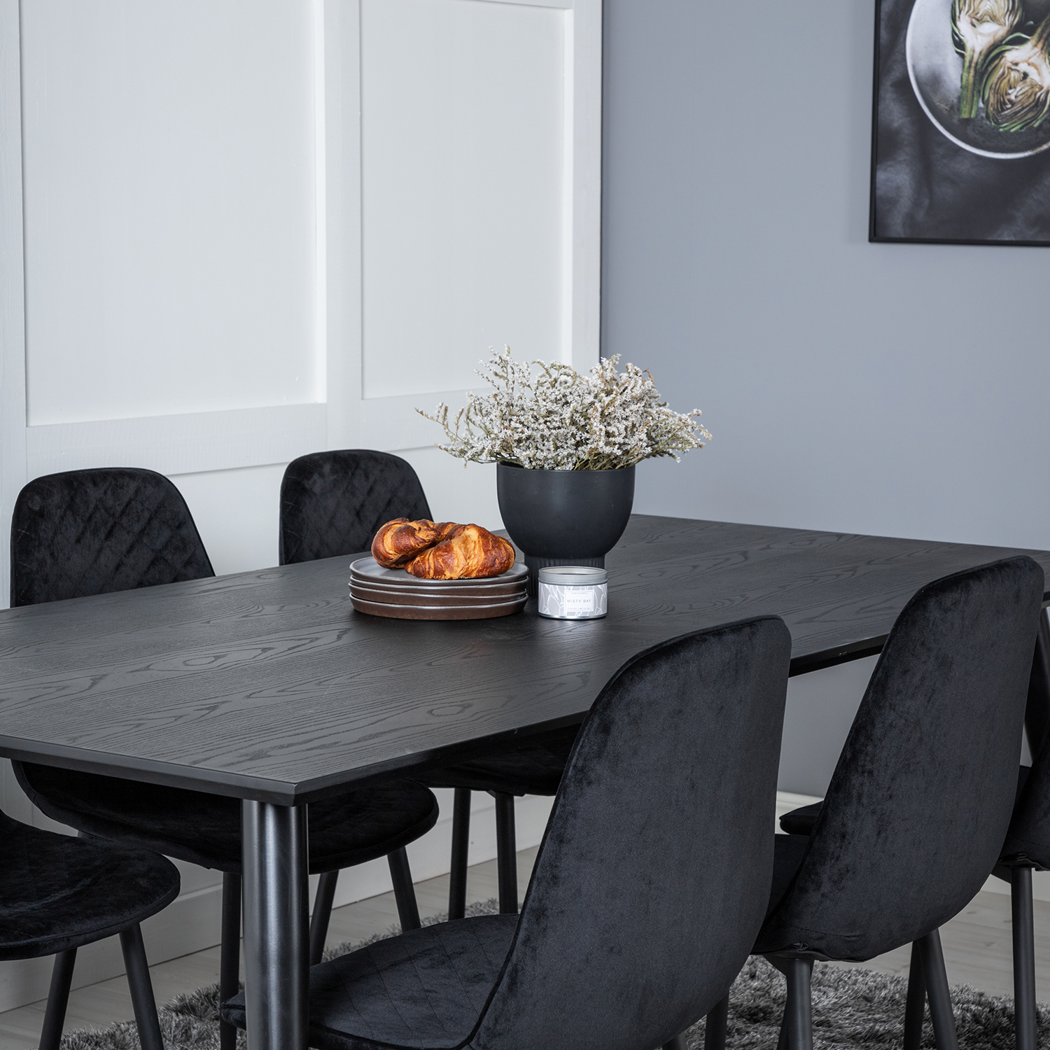 Spisegruppe Venture Home Dipp med 6 Polar Stitches Stoler