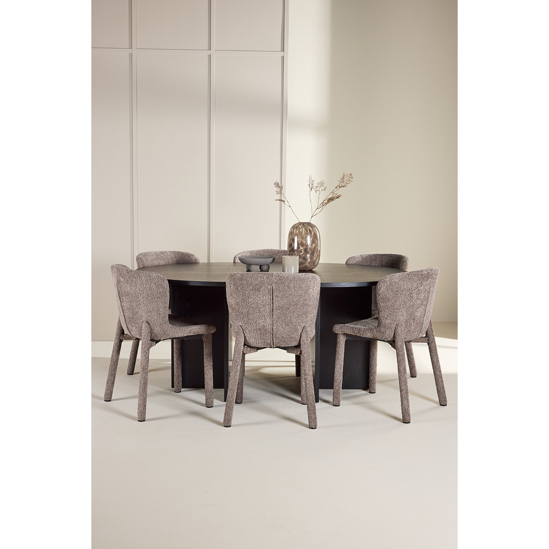 Spisegruppe Venture Home Strada Ø120 cm med 6st Astoria Spisestoler