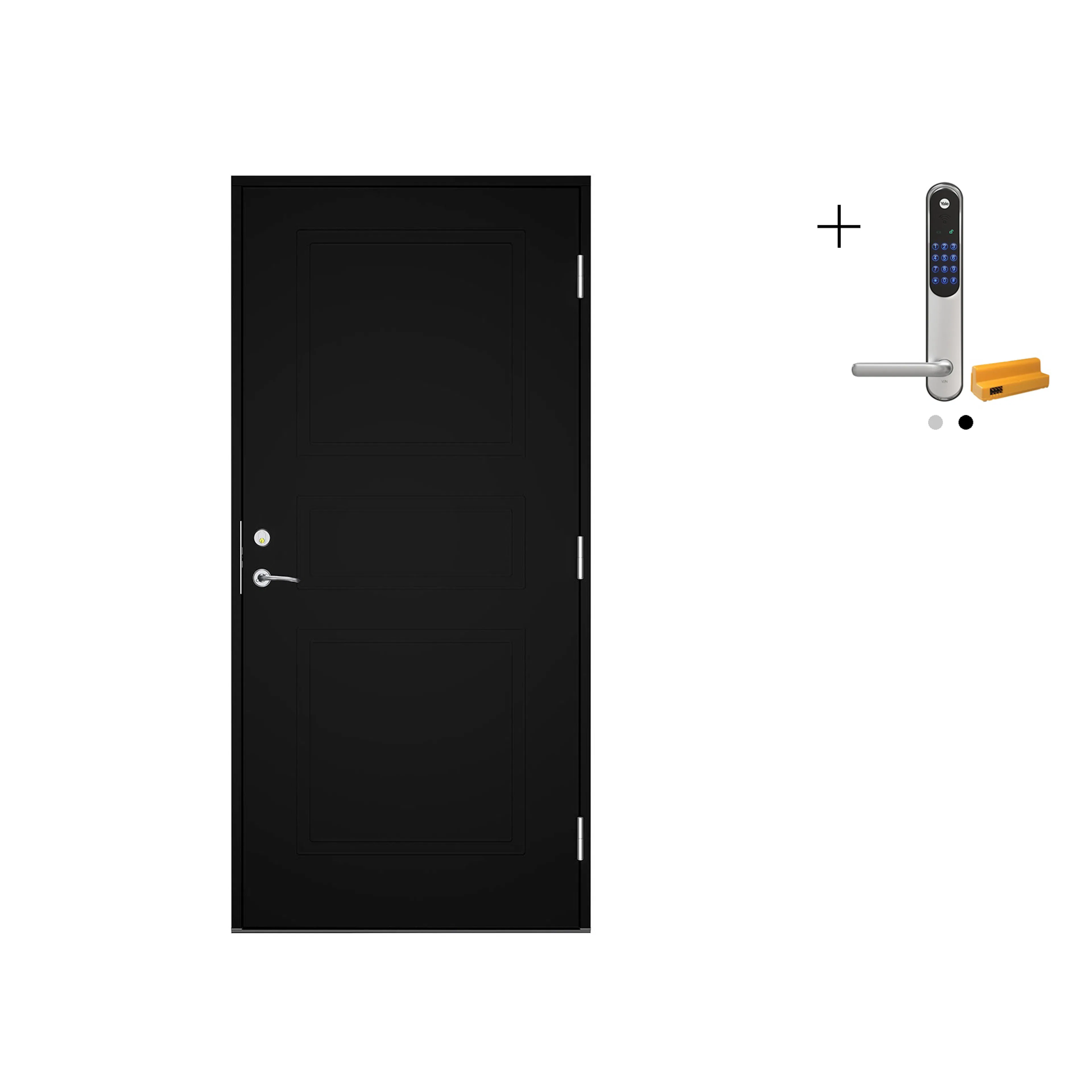 Ytterdør Swedoor Clever-Line+ Tyresta med Yale Doorman Classic Home