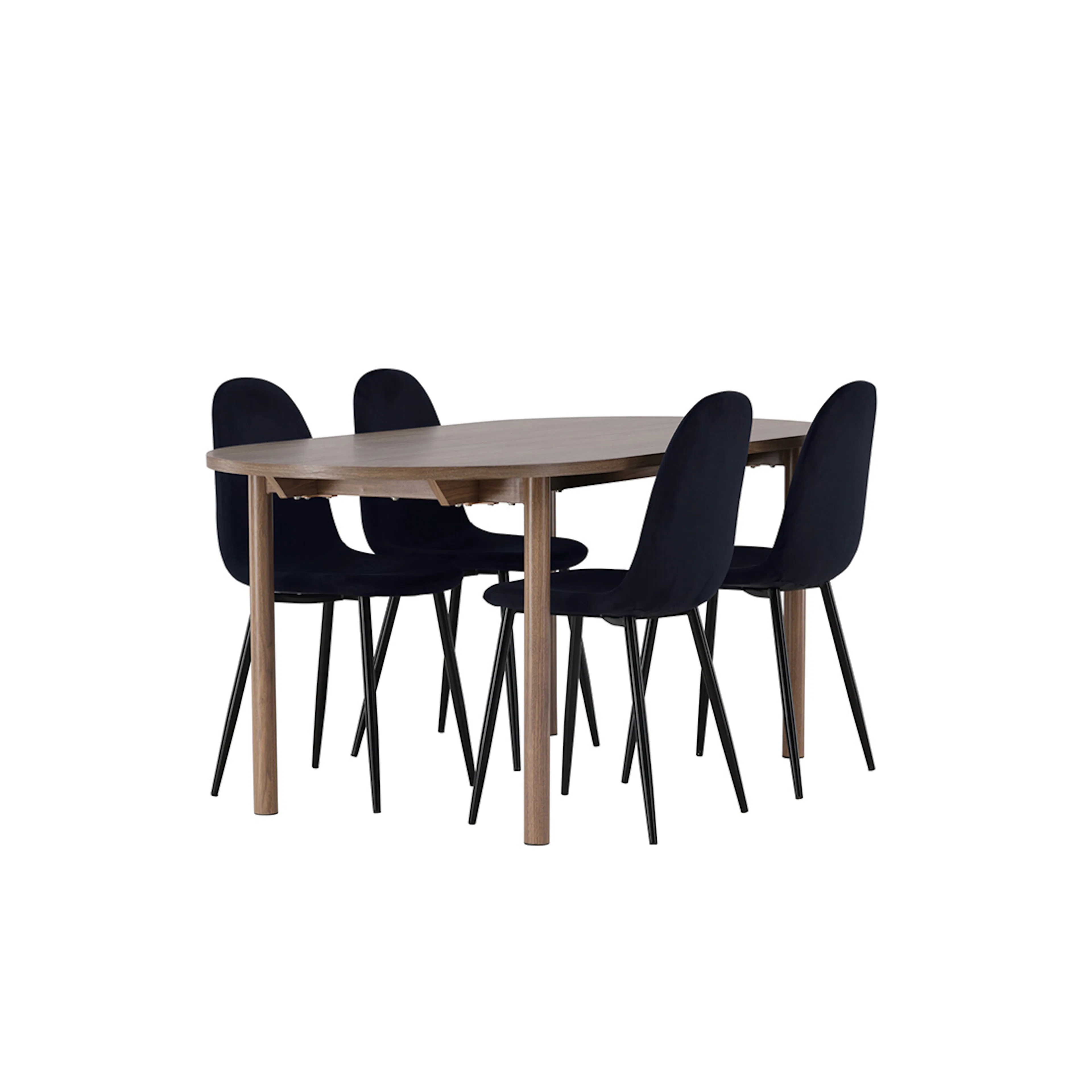 Spisegruppe Venture Home Andy Ø120 cm med 4st Polar Spisestoler