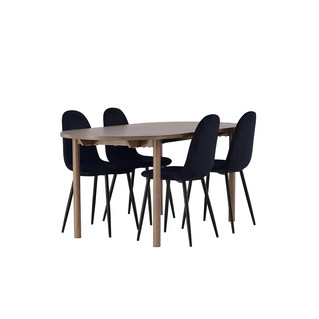 Spisegruppe Venture Home Andy Ø120 cm med 4st Polar Spisestoler