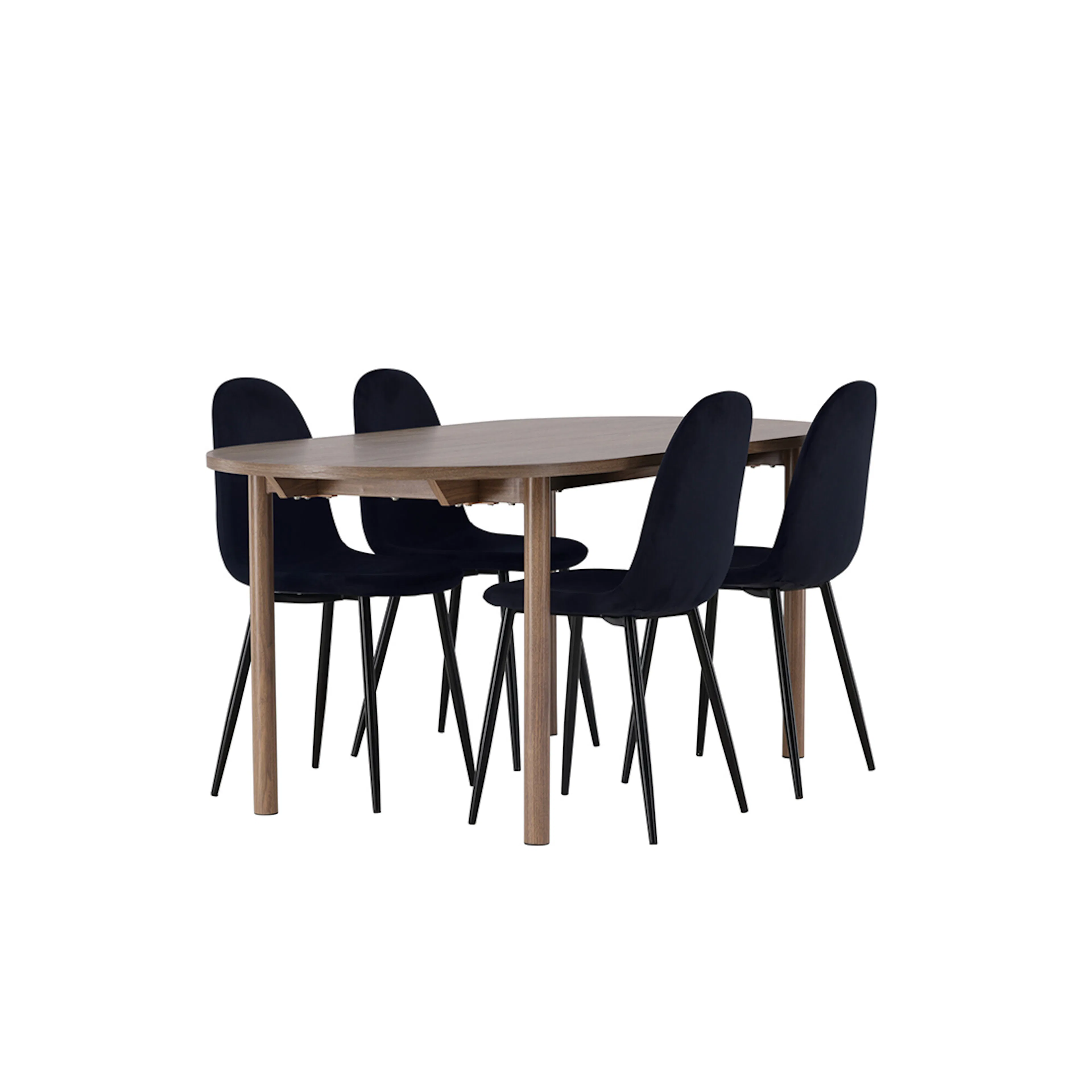 Spisegruppe Venture Home Andy Ø120 cm med 4st Polar Spisestoler
