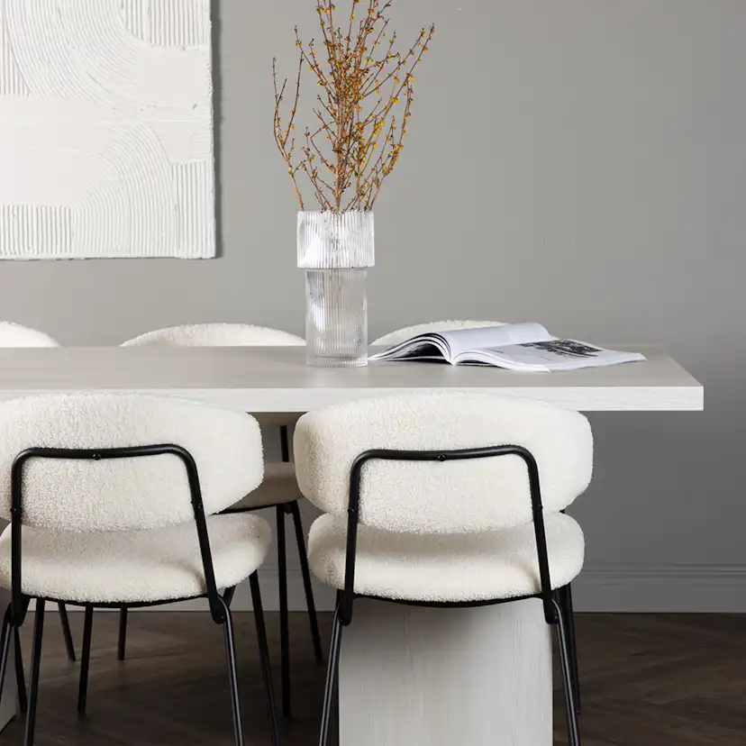 Spisegruppe Venture Home Olga med 6 stk Chico Stoler