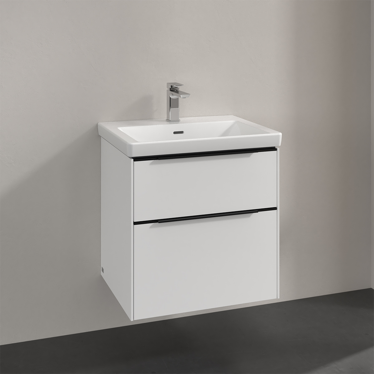 Tvättställsskåp Villeroy & Boch Subway 3.0 med 2 Lådor