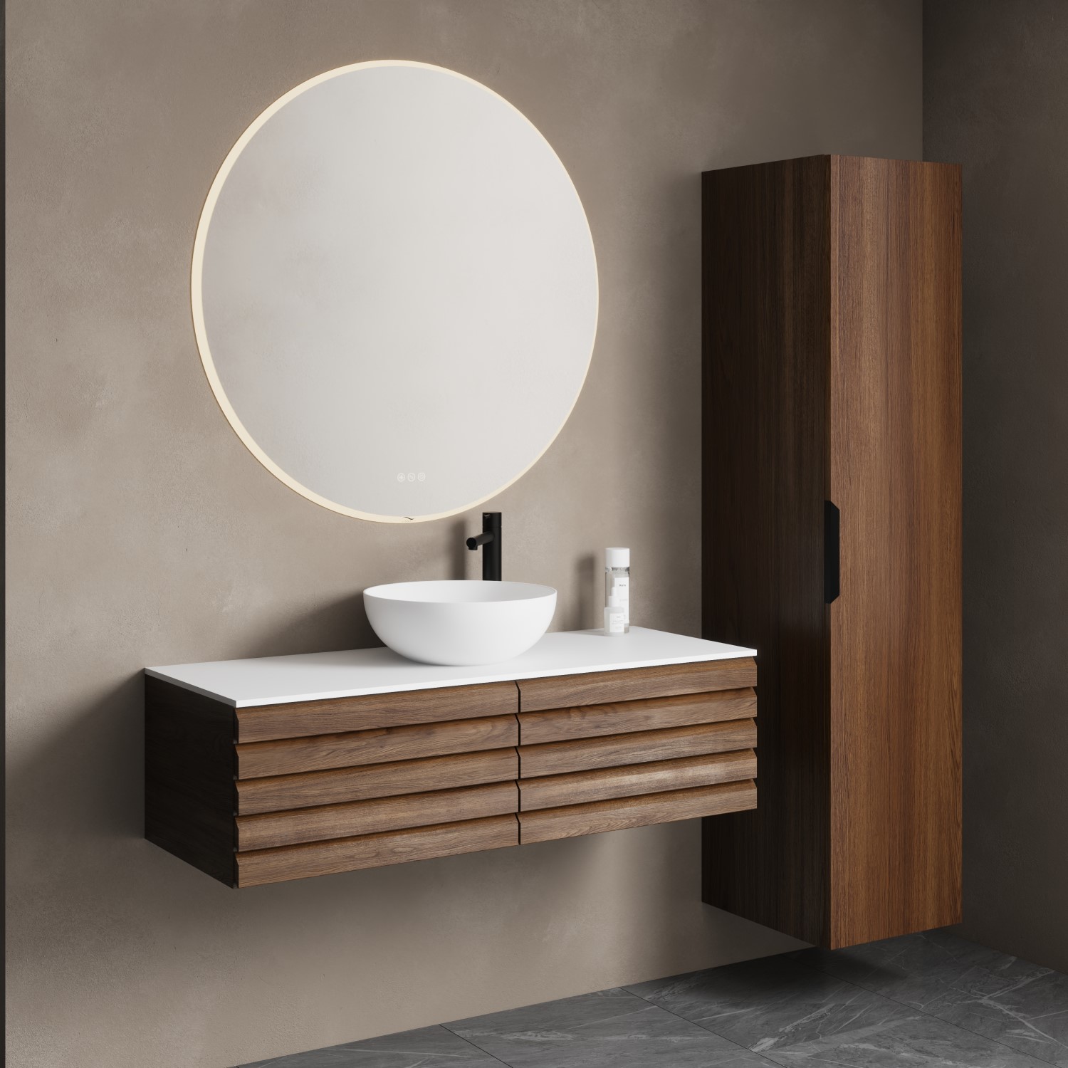 Toppservant Linn Bad Toke Ø40 cm