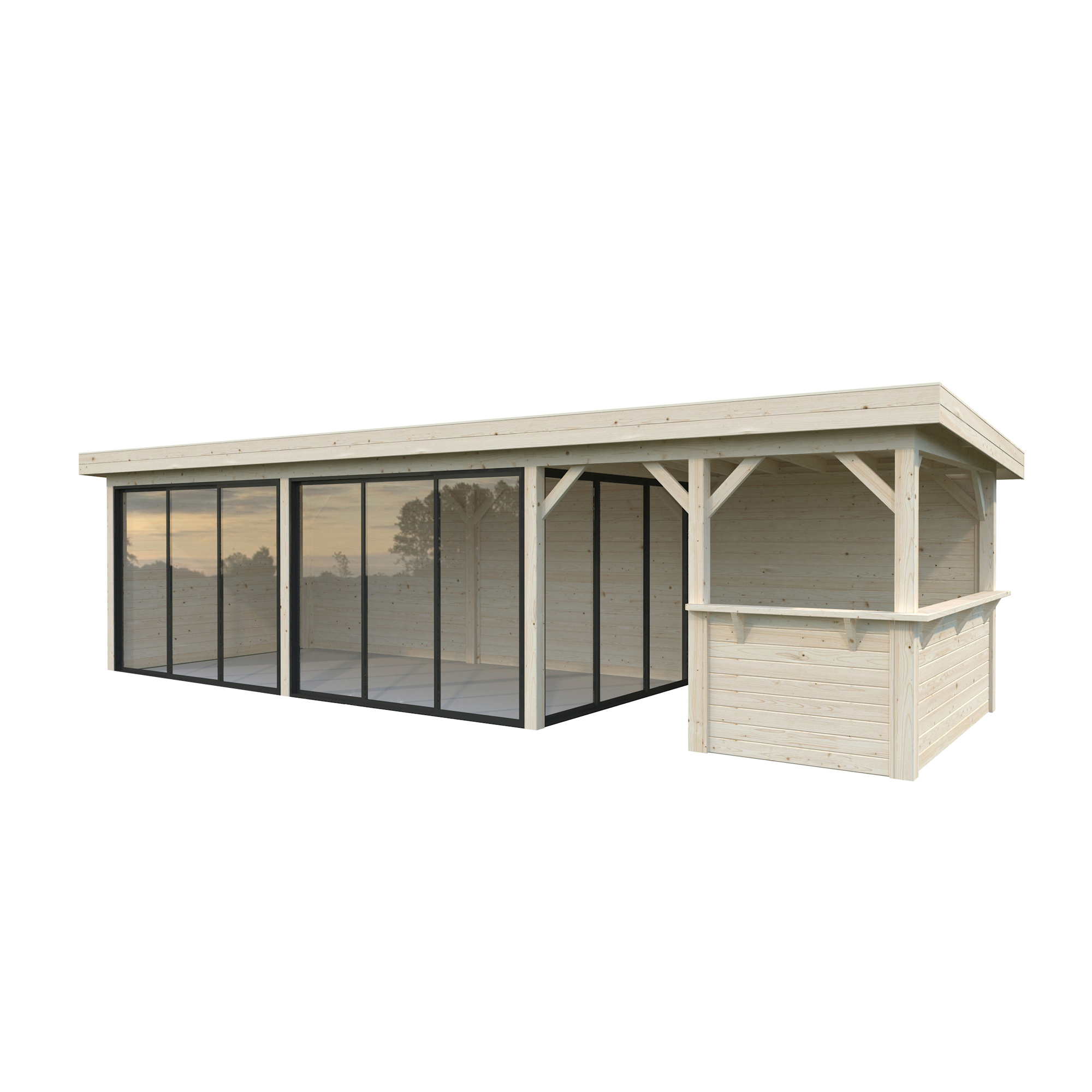 Hagestue Palmako Lenna 24,9 m2 Set 419 Slide