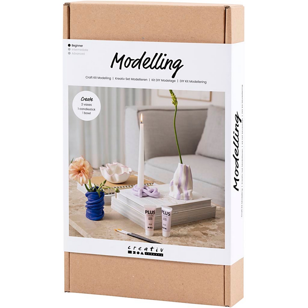 Hobbysett Creativ Company DIY Kit Modellering Krukker og Vaser