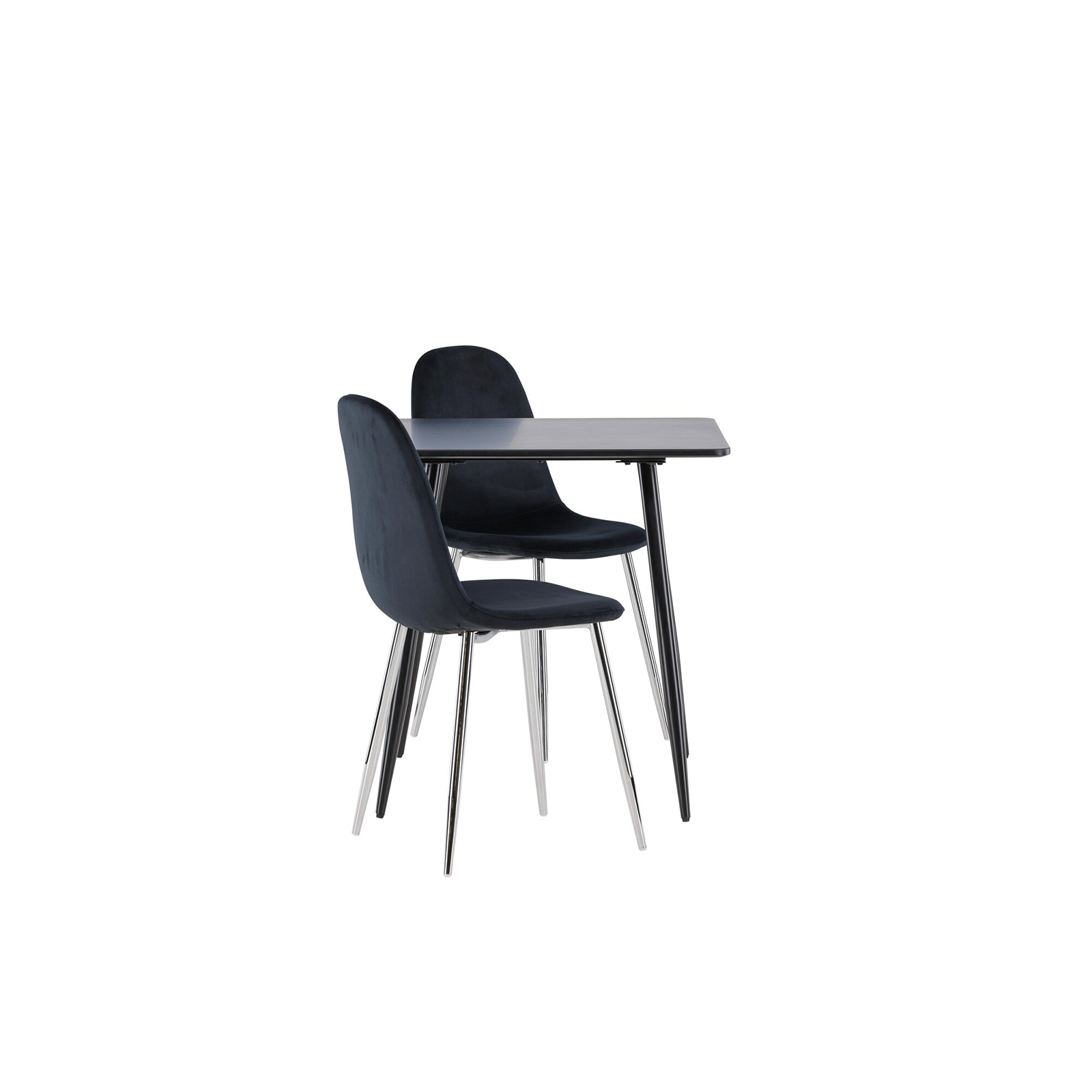 Spisegruppe Venture Home Polar 75 med 2 stk Polar Stoler Fløyel