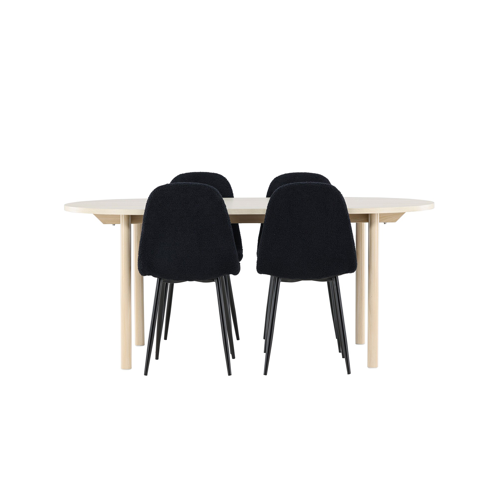 Spisegruppe Venture Home Andy 180 med 4 stk Polar Stoler Teddy