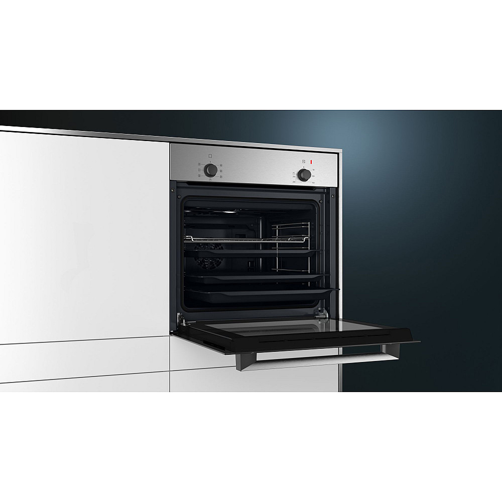 Innbyggingsovn Siemens iQ100 HB010FBR1S Rustfri med Jevn Varmespredning