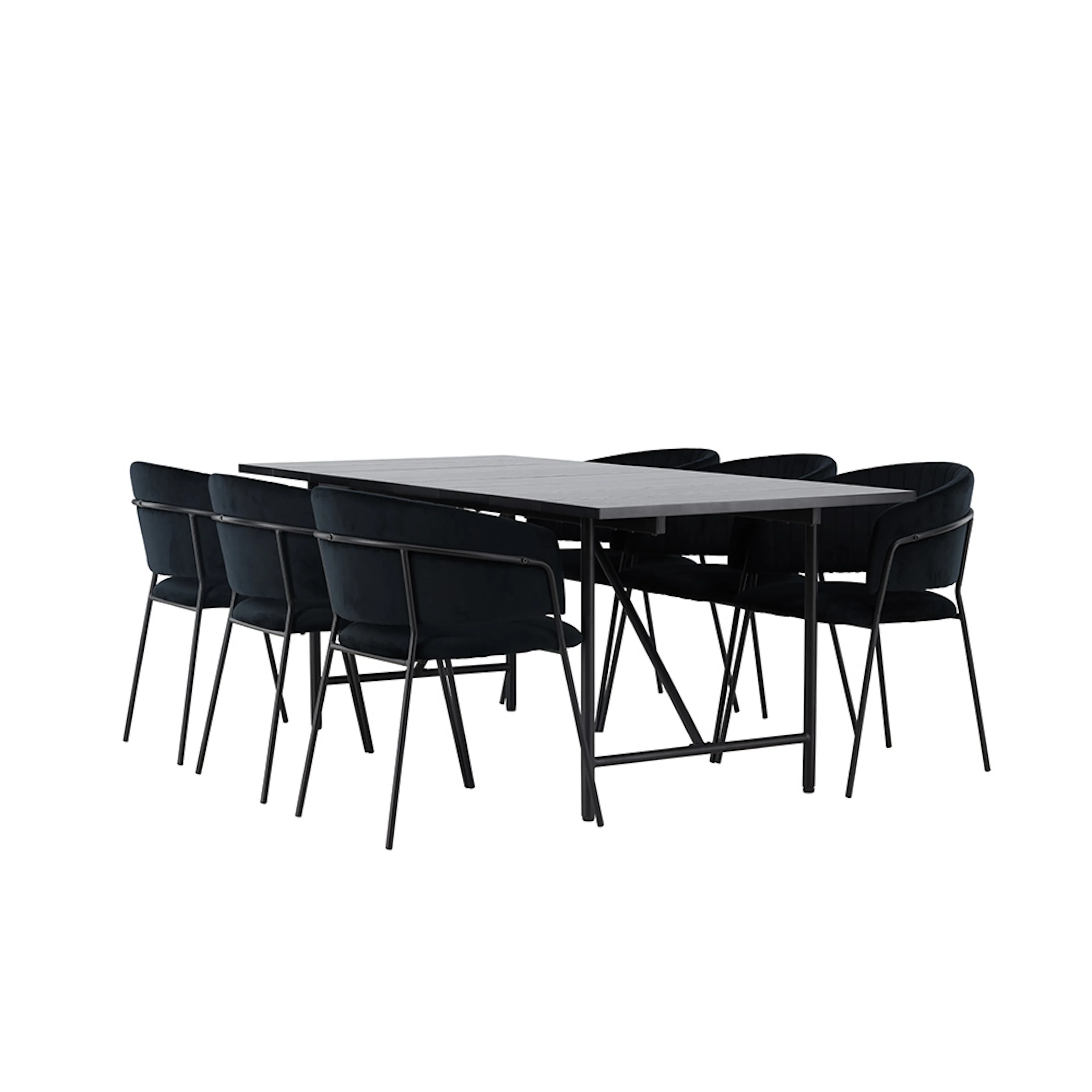Spisegruppe Venture Home Astrid med 6 Selma Stoler