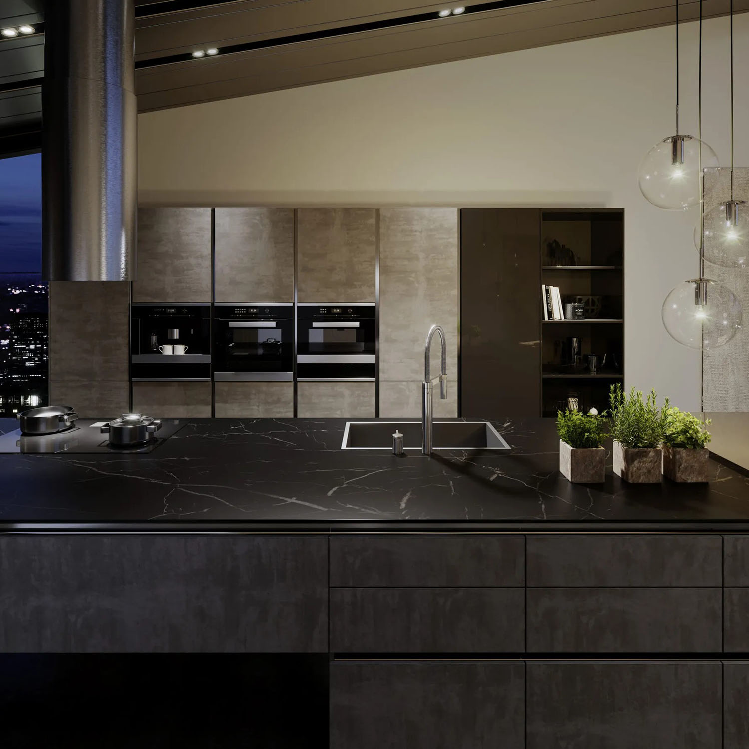 Kjøkkenvask Blanco Zerox 700 Dark Steel Infino