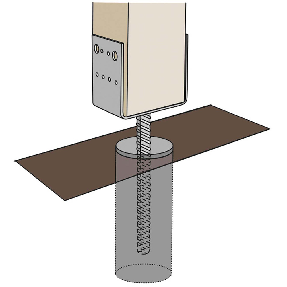 Stolpeholder FAST CSU 115x90x5 mm CE