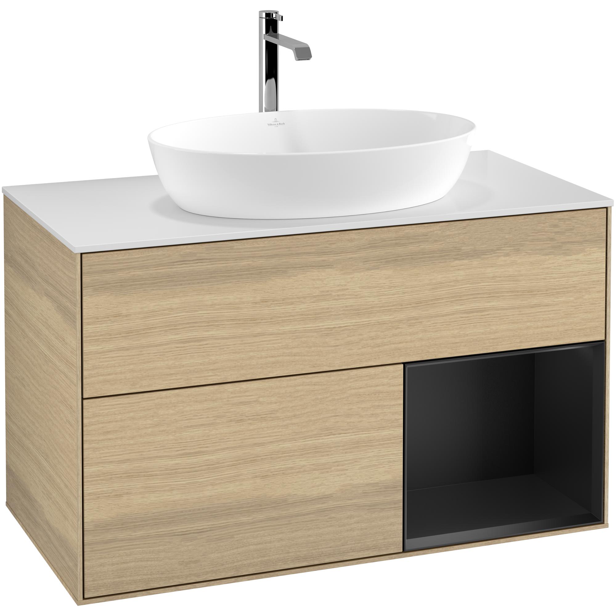 Tvättställsskåp Villeroy & Boch Finion med 2 Lådor Hylla och Bänkskiva för Fristående Tvättställ från Artis & Collaro
