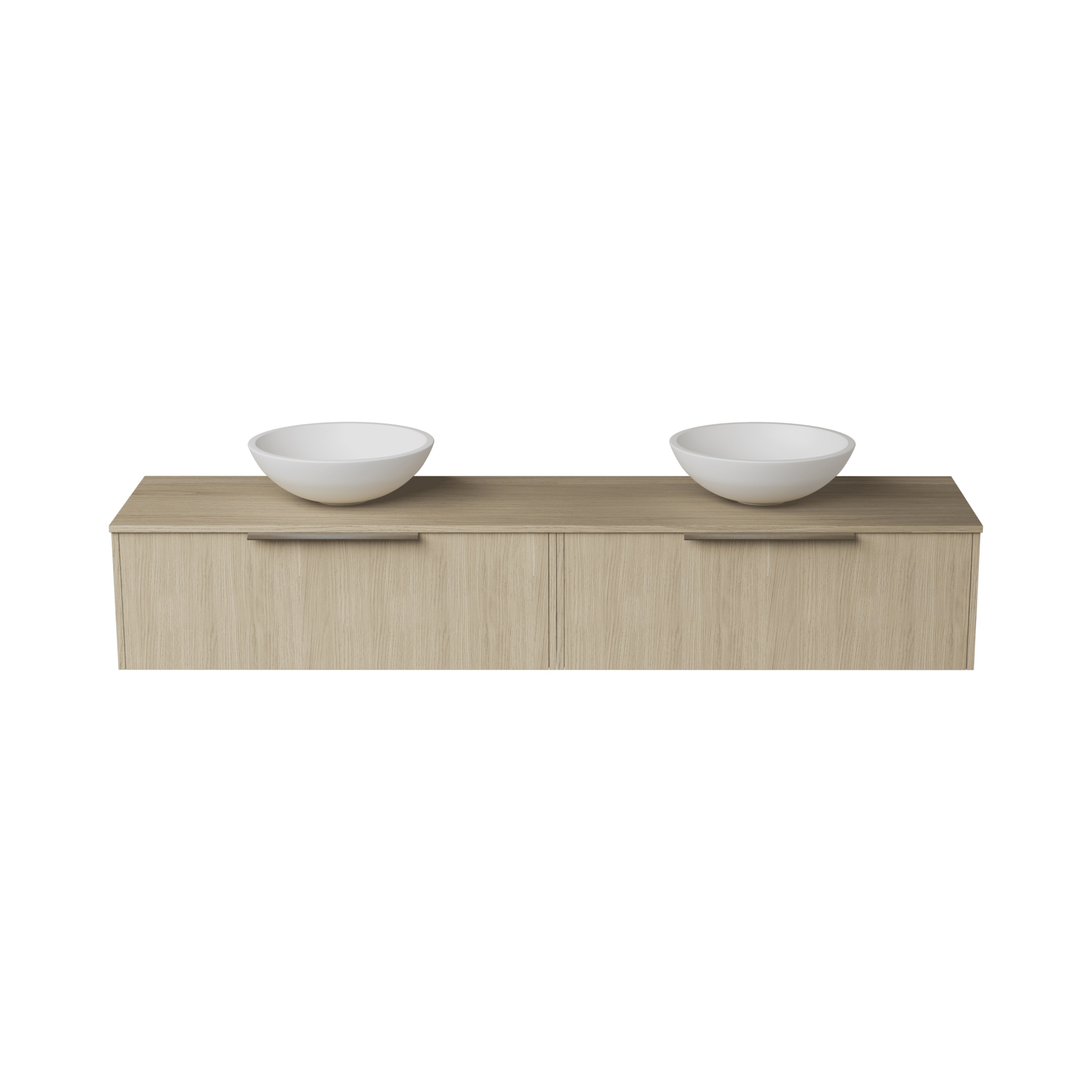 Servantskap FOSSBAD New Block B180 for Benkeplate og 2 Serva