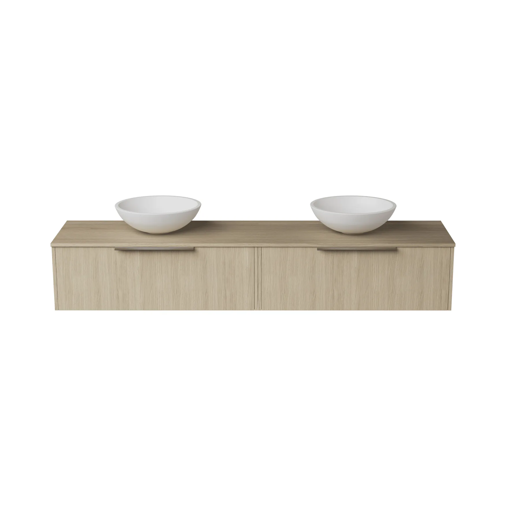 Servantskap FOSSBAD New Block B180 for Benkeplate og 2 Serva