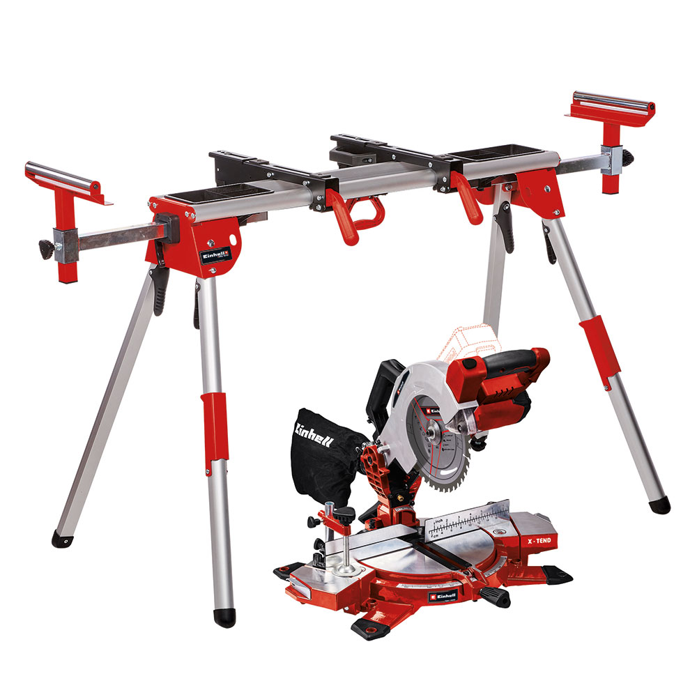Kapp- og Gjærsag Einhell TE-MS 18/210 18 V Li-Solo Inkl. Sagbenk