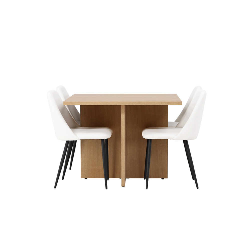 Spisegruppe Venture Home Leo med 4 Night Stoler