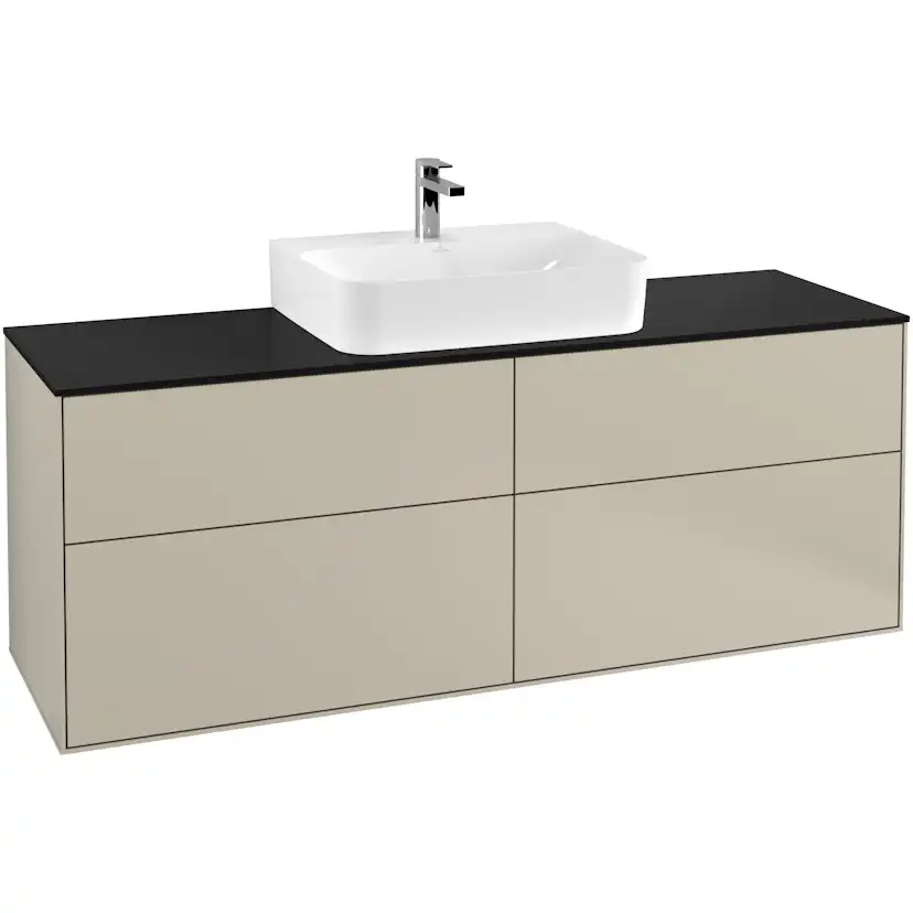 Tvättställsskåp Villeroy & Boch Finion med 4 Lådor och Bänkskiva för Centrerat Tvättställ