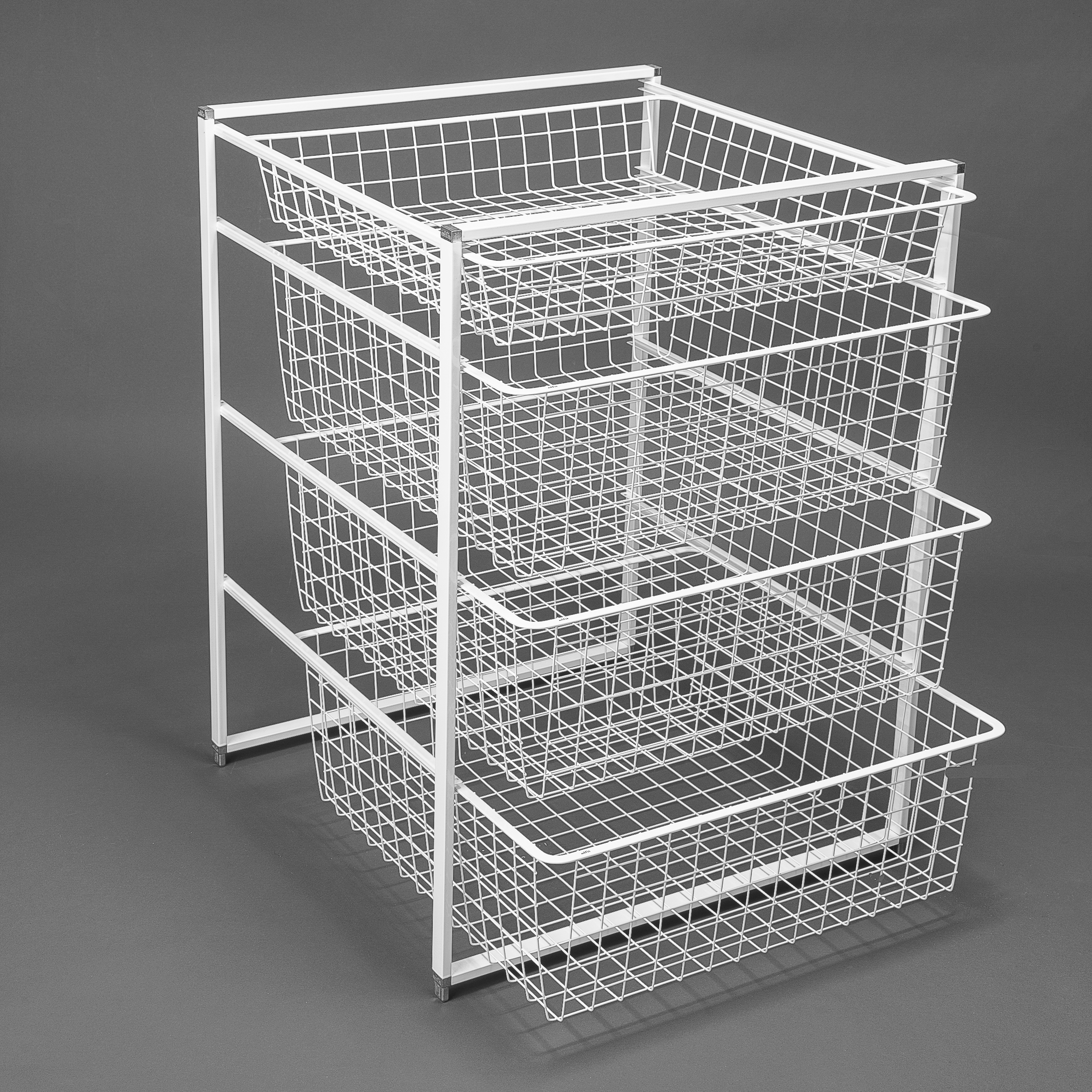 Kurvstativ Elfa 74/55 Hvit