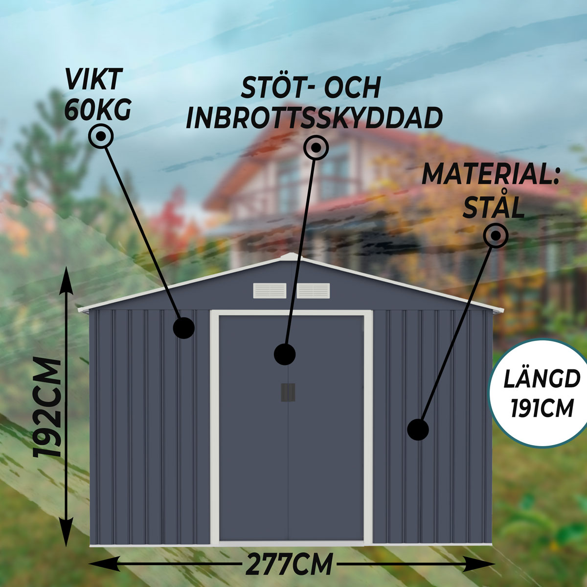 Redskapsbod Fornorth 5.29m2