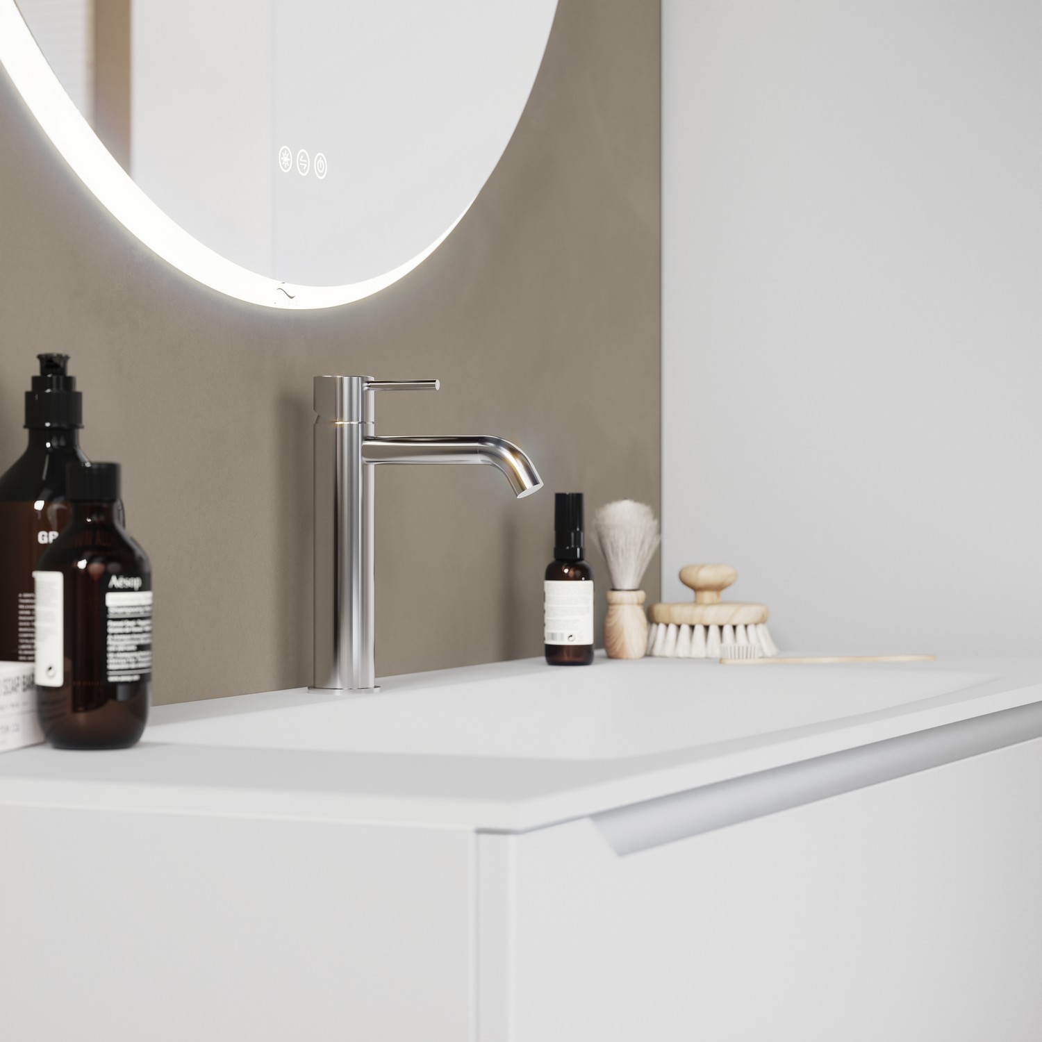 Servant Linn Bad Vale Glass Enkel