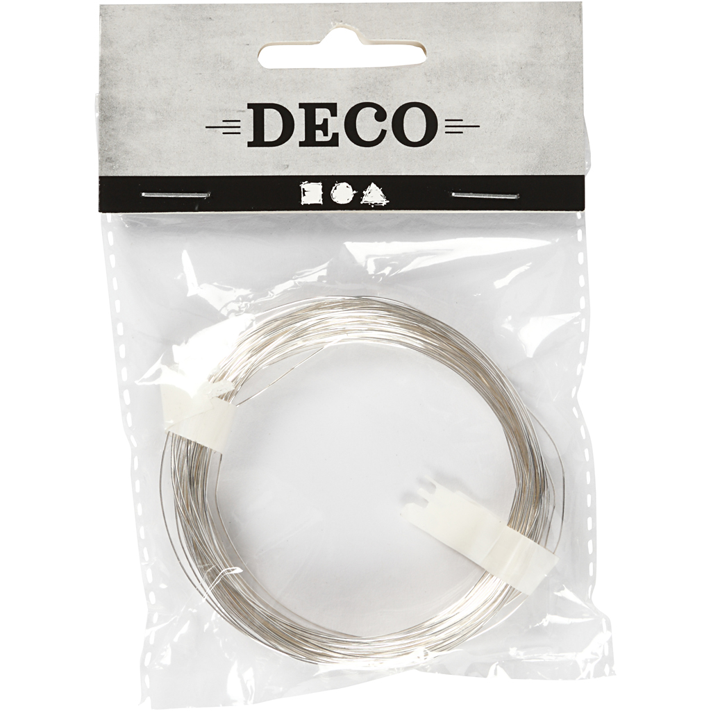 Sølvtråd Creativ Company Forsølvet 20 m