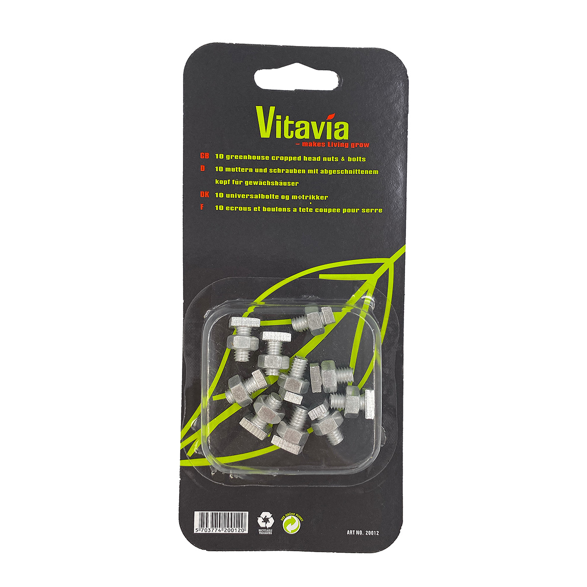 T-bolt og Mutter Vitavia 10 stk