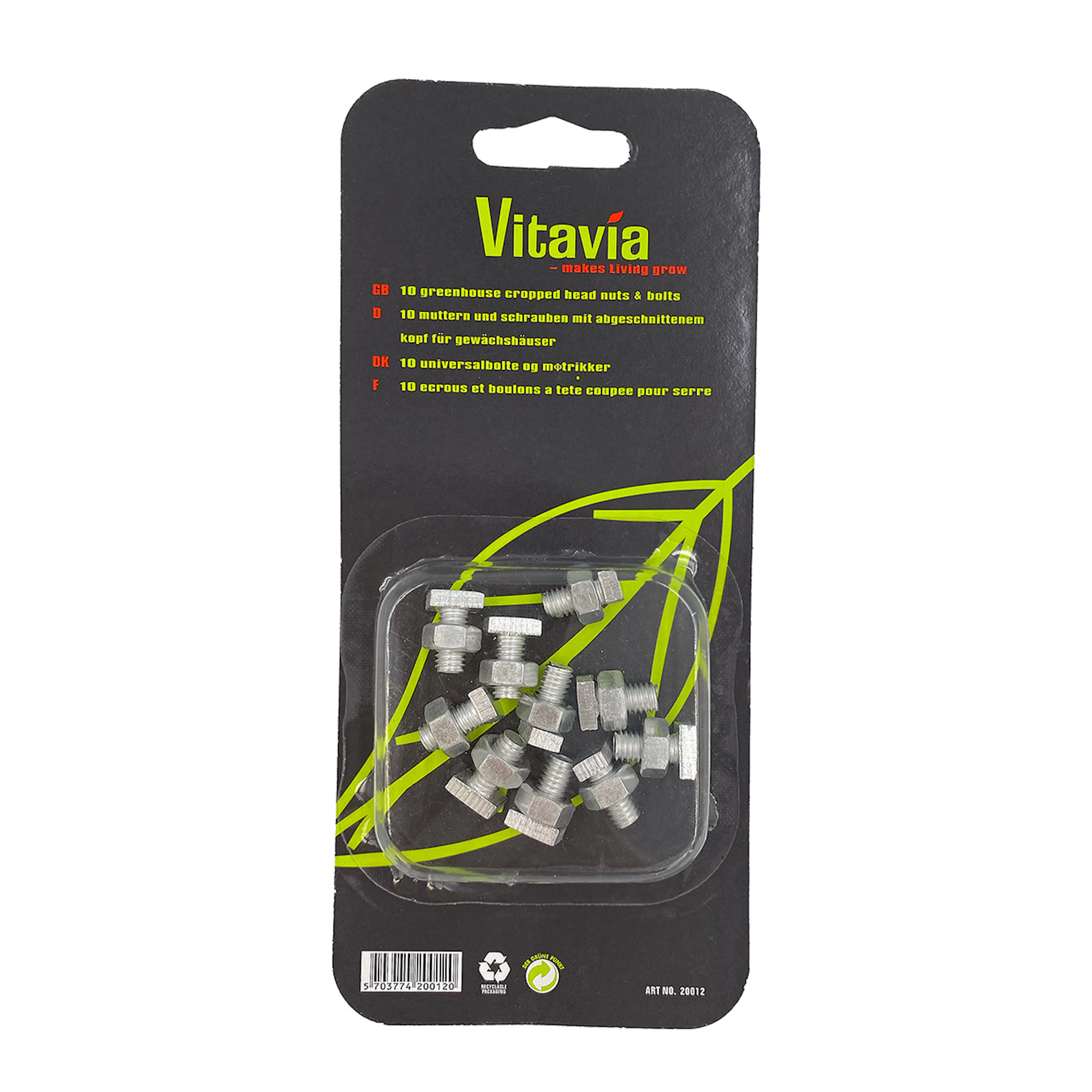 T-bolt og Mutter Vitavia 10 stk