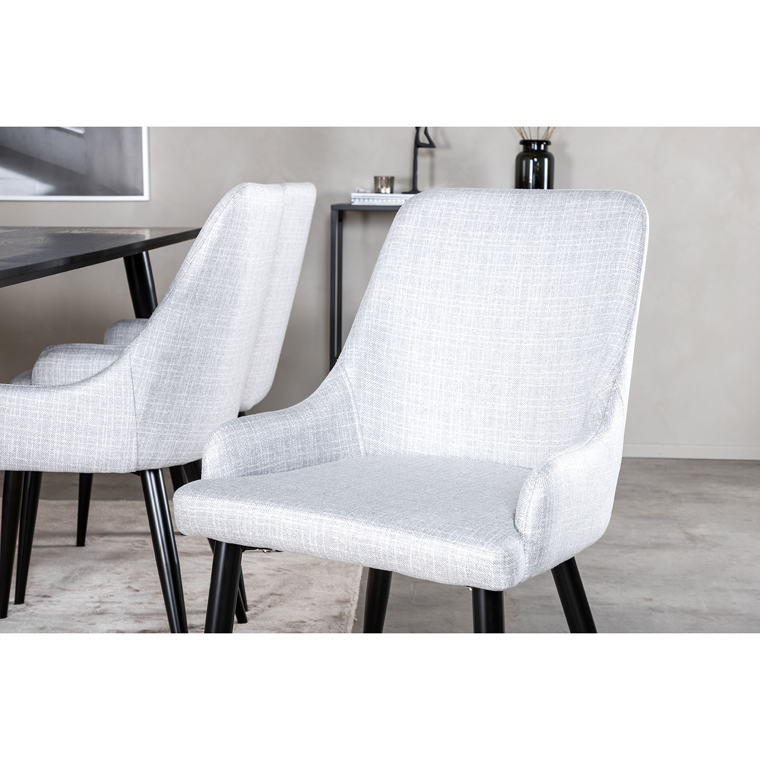 Spisegruppe Venture Home Dipp med 6 Plaza Stoler