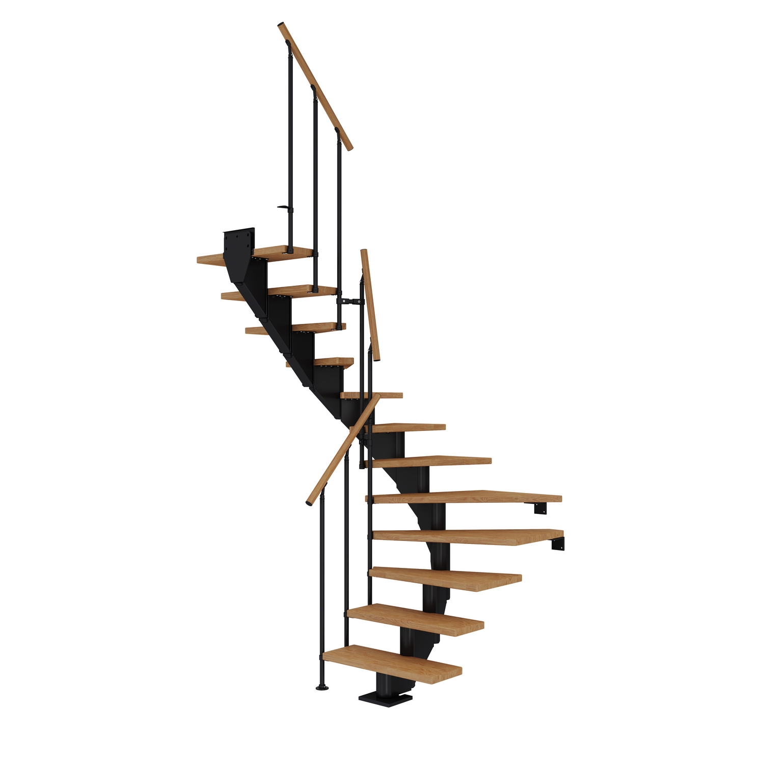 Plassbesparende Trapp Dolle Hamburg Eik Oljet 1/2-Sving Classic II