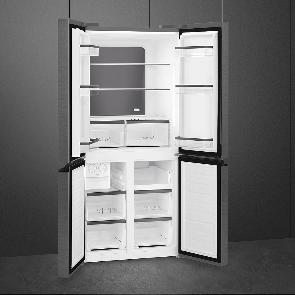 Kombinert Kjøl/Frys Smeg - FQI60KD, Mørkt rustfritt stål