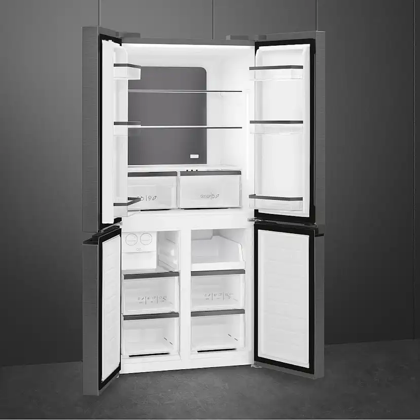 Kombinert Kjøl/Frys Smeg - FQI60KD, Mørkt rustfritt stål